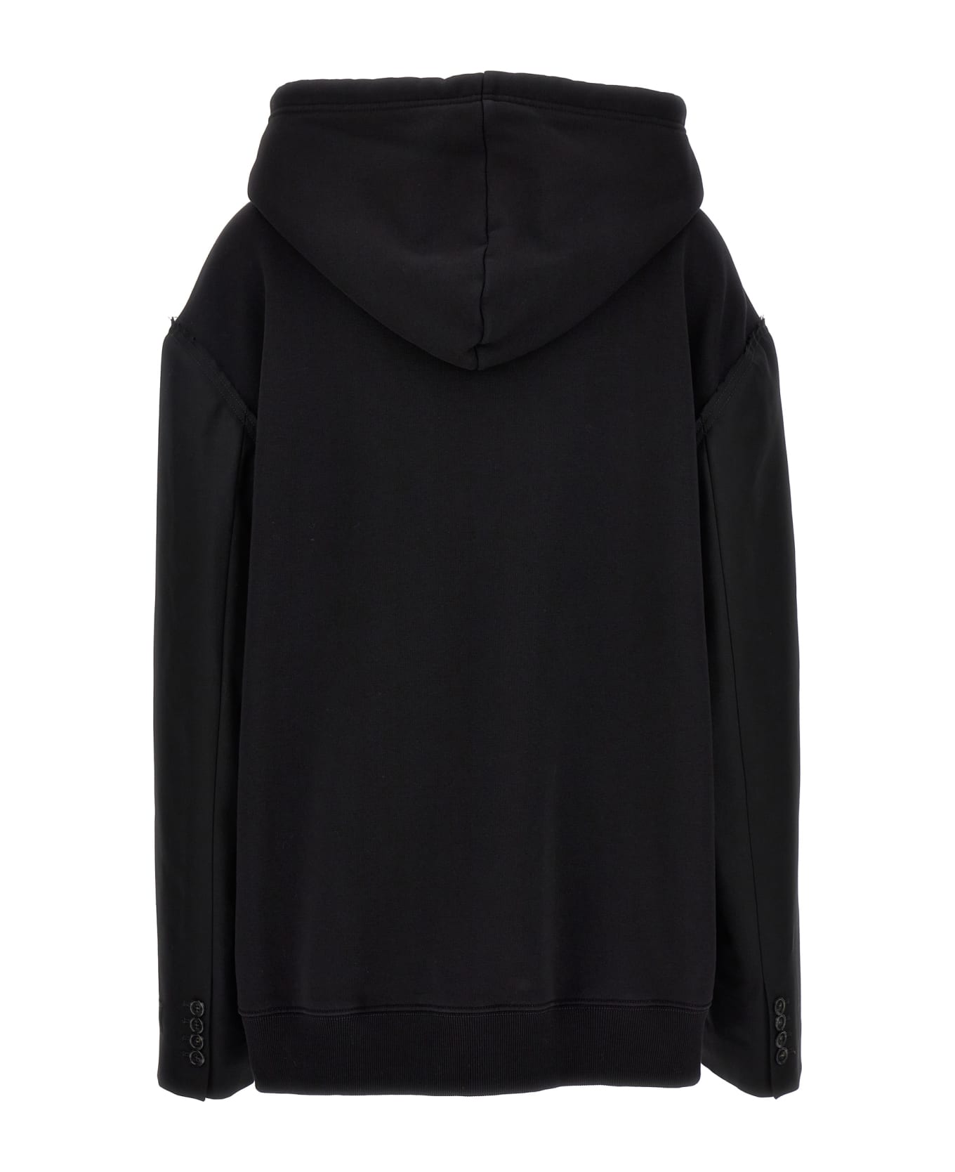 MM6 Maison Margiela Hooded Sweatshirt - Black