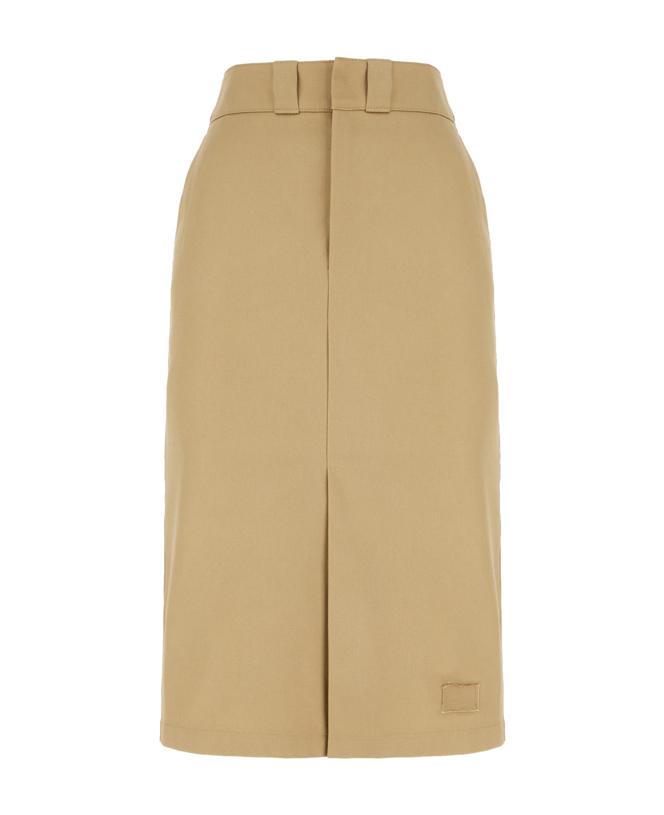 Maison Margiela Skater Chino Midi Skirt - CAMEL