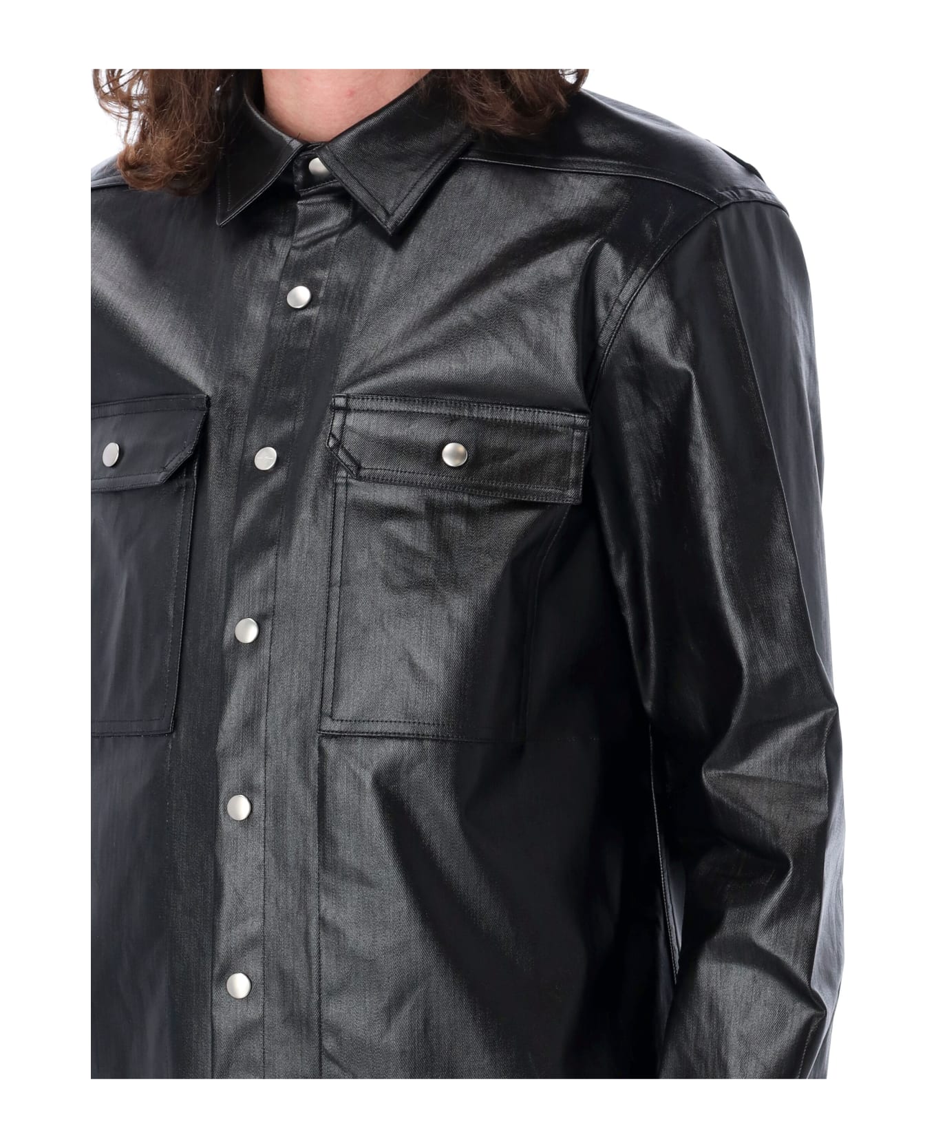 Rick Owens Lido Outershirt - BLACK シャツ