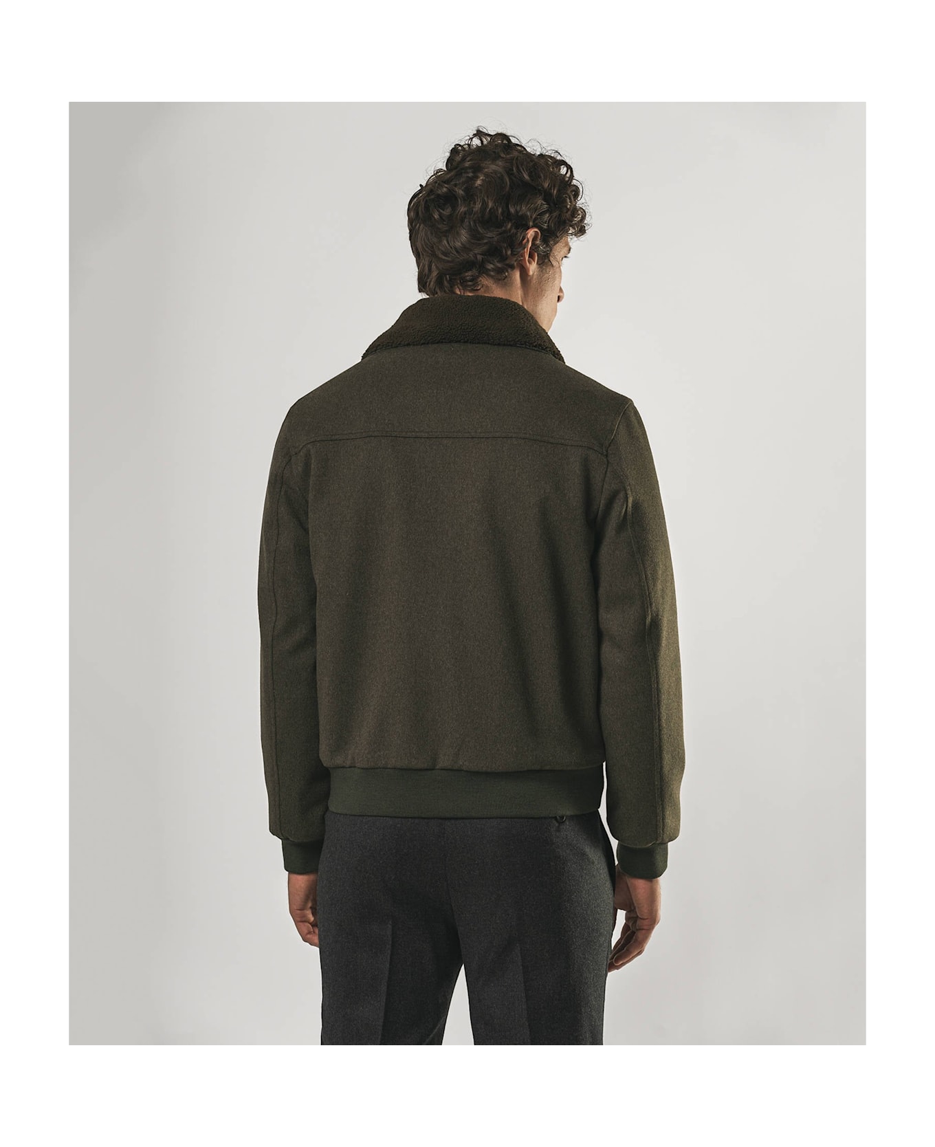 Larusmiani Aviator Jacket Transatlantic Jacket - Olive