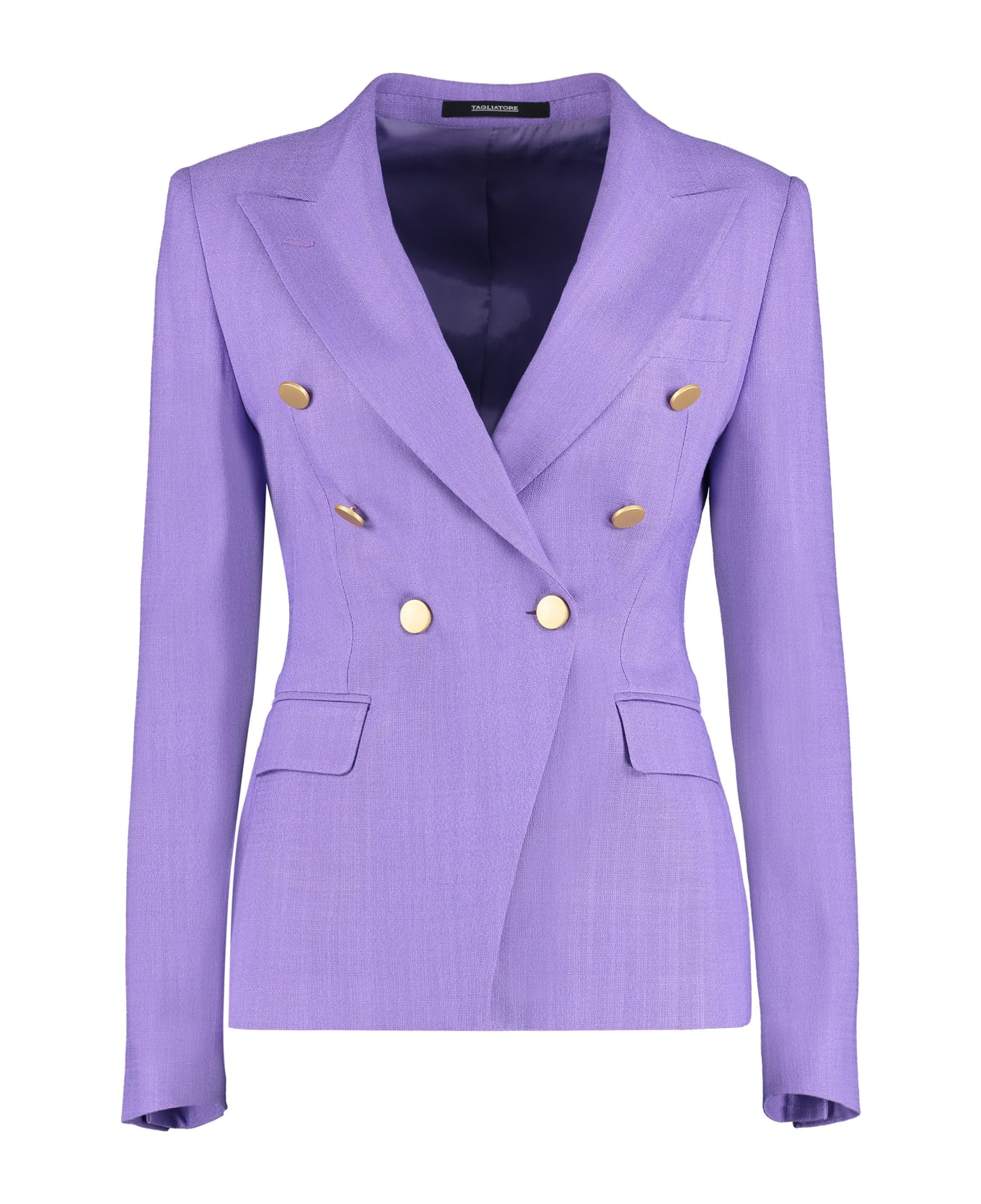 Tagliatore 0205 J-alicya Double-breasted Jacket - purple ブレザー