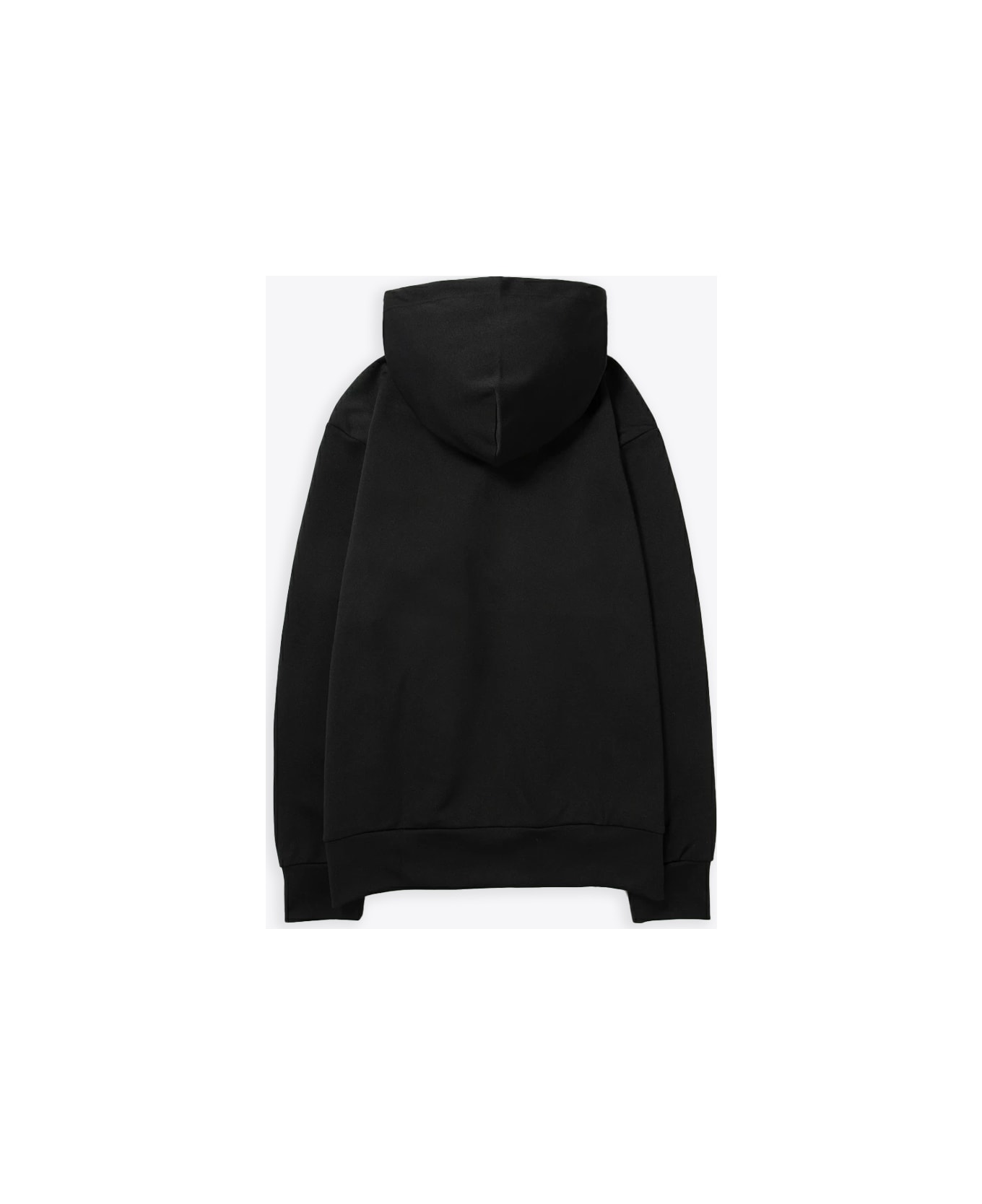 Comme des Garçons Play Mens Sweatshirt Knit Black hoodie with heart patch at chest - Nero フリース