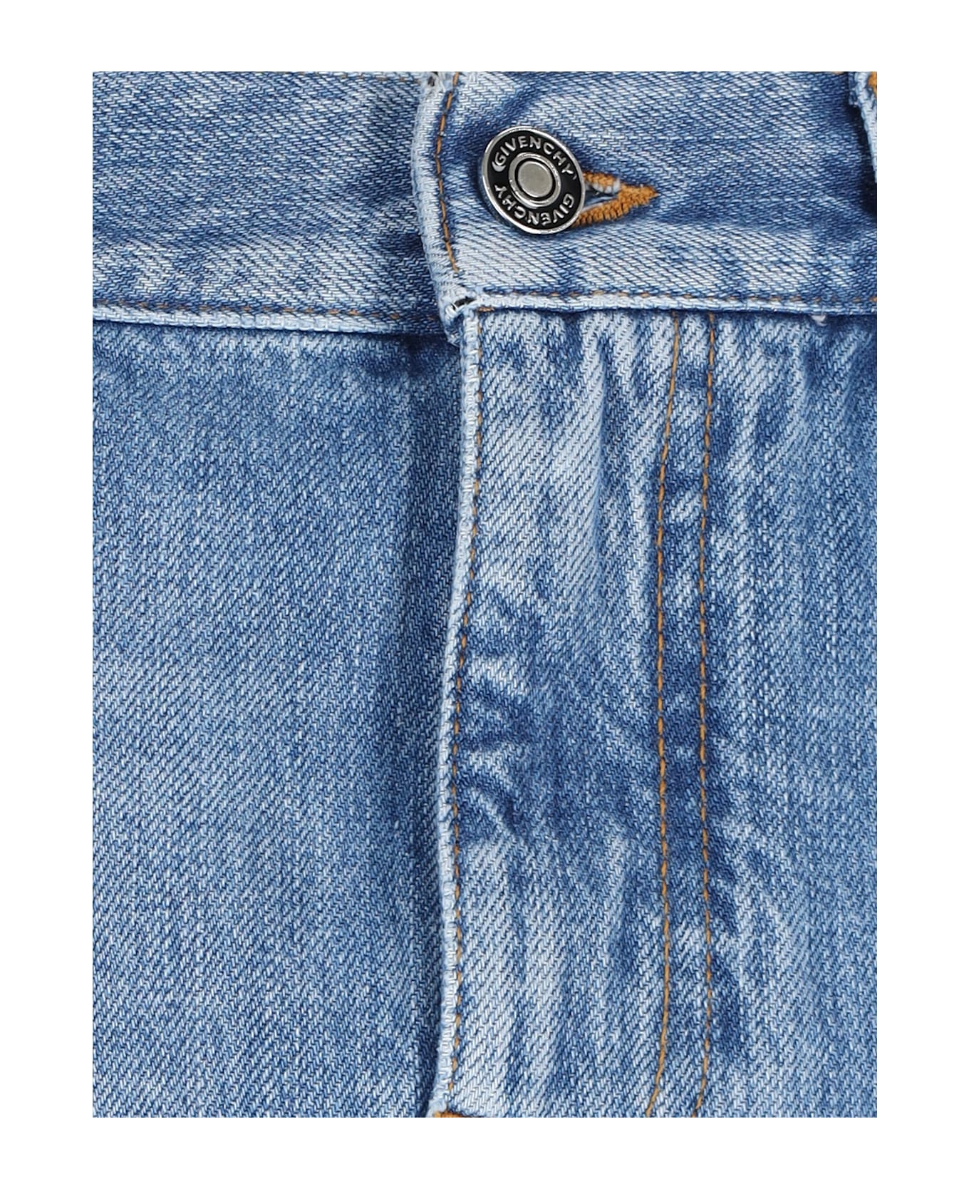 Givenchy Denim Midi Skirt - Light Blue