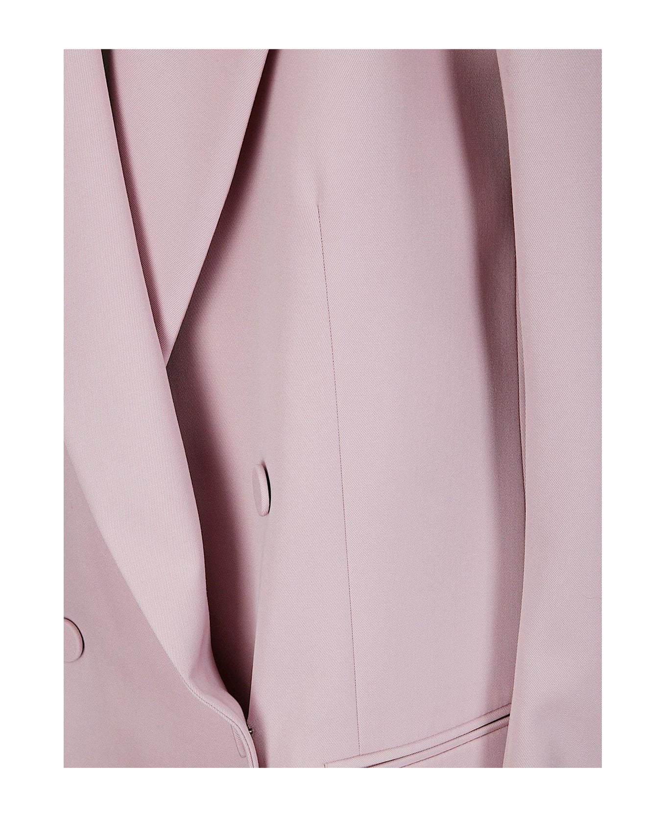 Dries Van Noten Double Breasted Long Sleeved Jacket - Pink