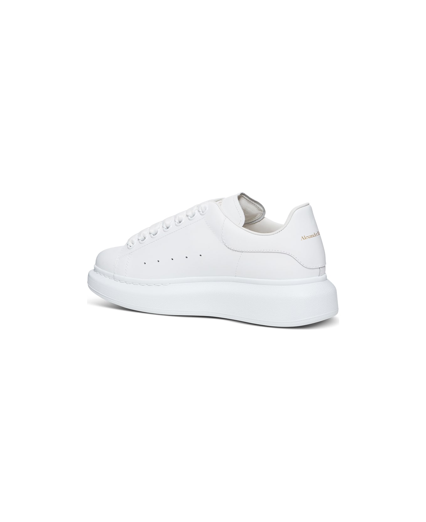 Alexander McQueen 'big Sole' White Low Top Sneakers In Leather Woman - White