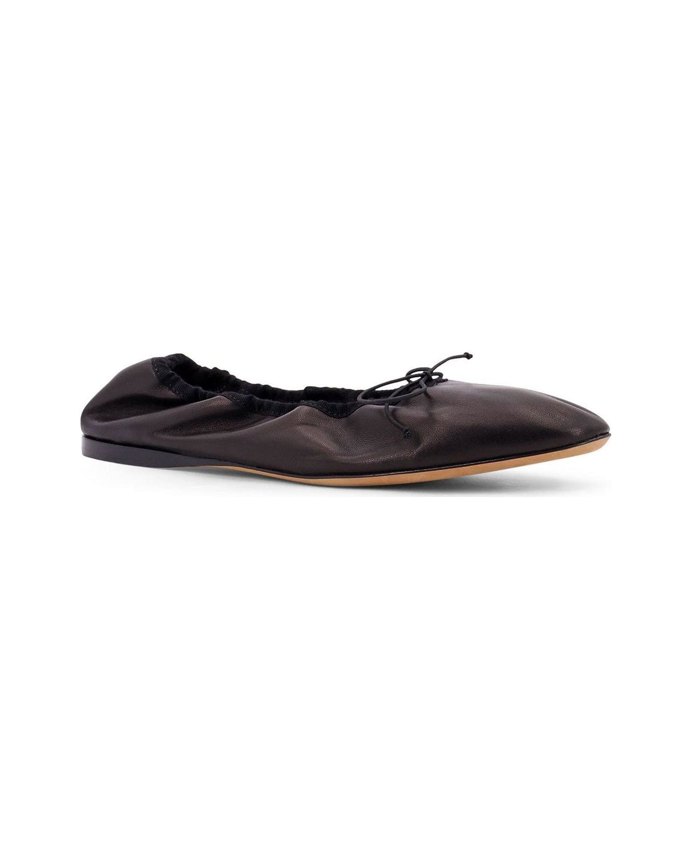 The Row Hereditas Bow Detailed Ballet Flats - BLK BLACK