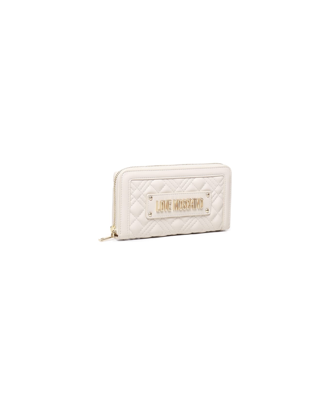 Love Moschino Wallet With Logo - Ivory