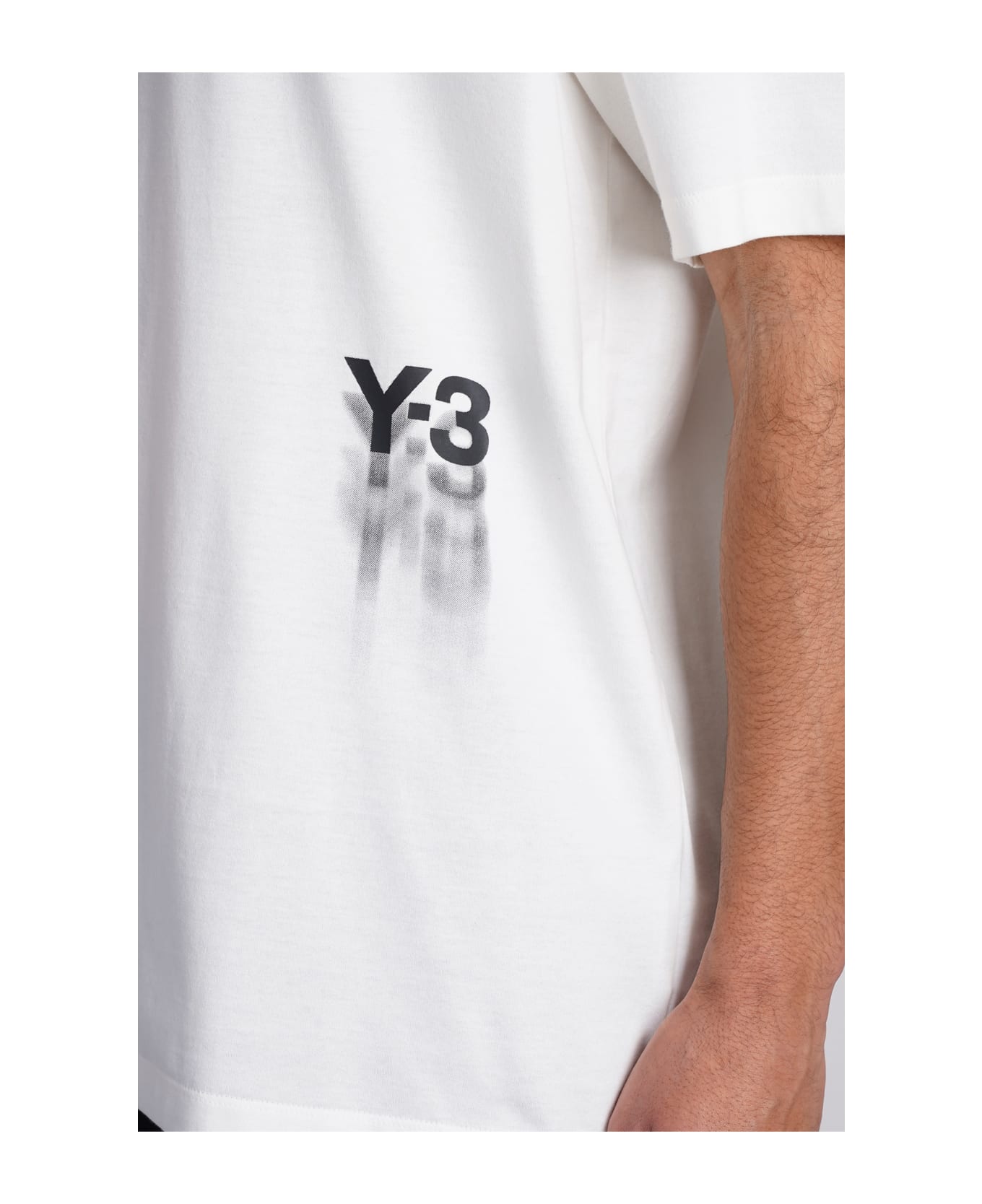 Y-3 T-shirt In Beige Cotton