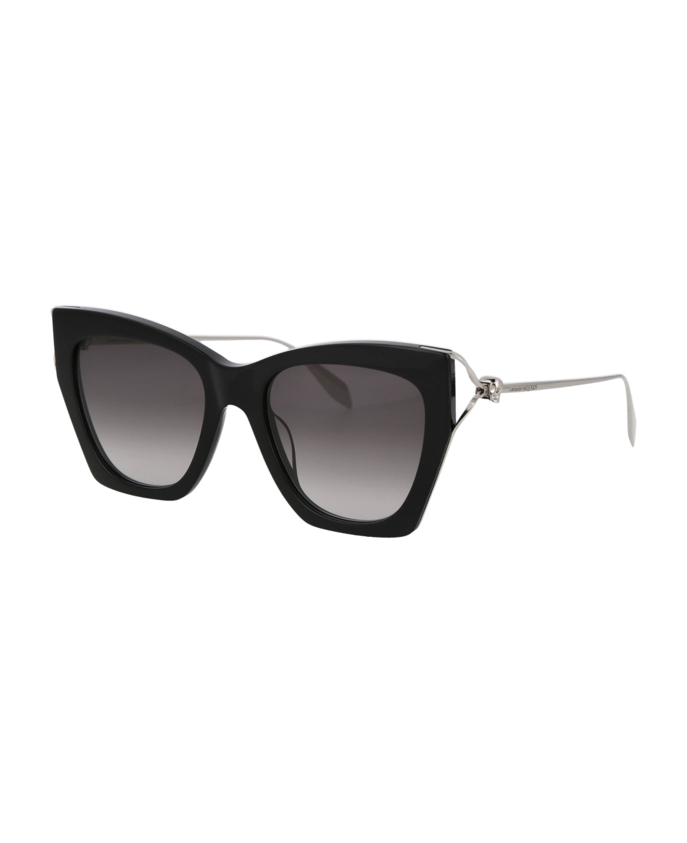 Alexander McQueen Eyewear Am0375s Sunglasses - 001 BLACK SILVER GREY