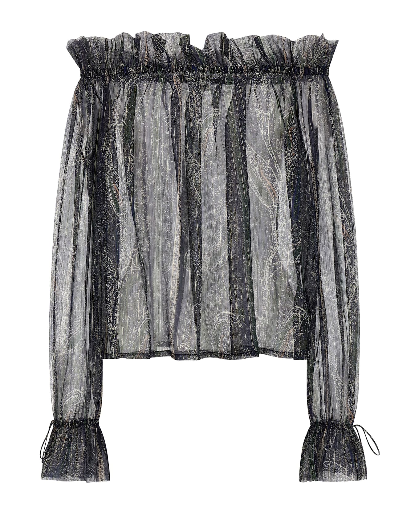 Saint Laurent Lurex Blouse - INDIGO