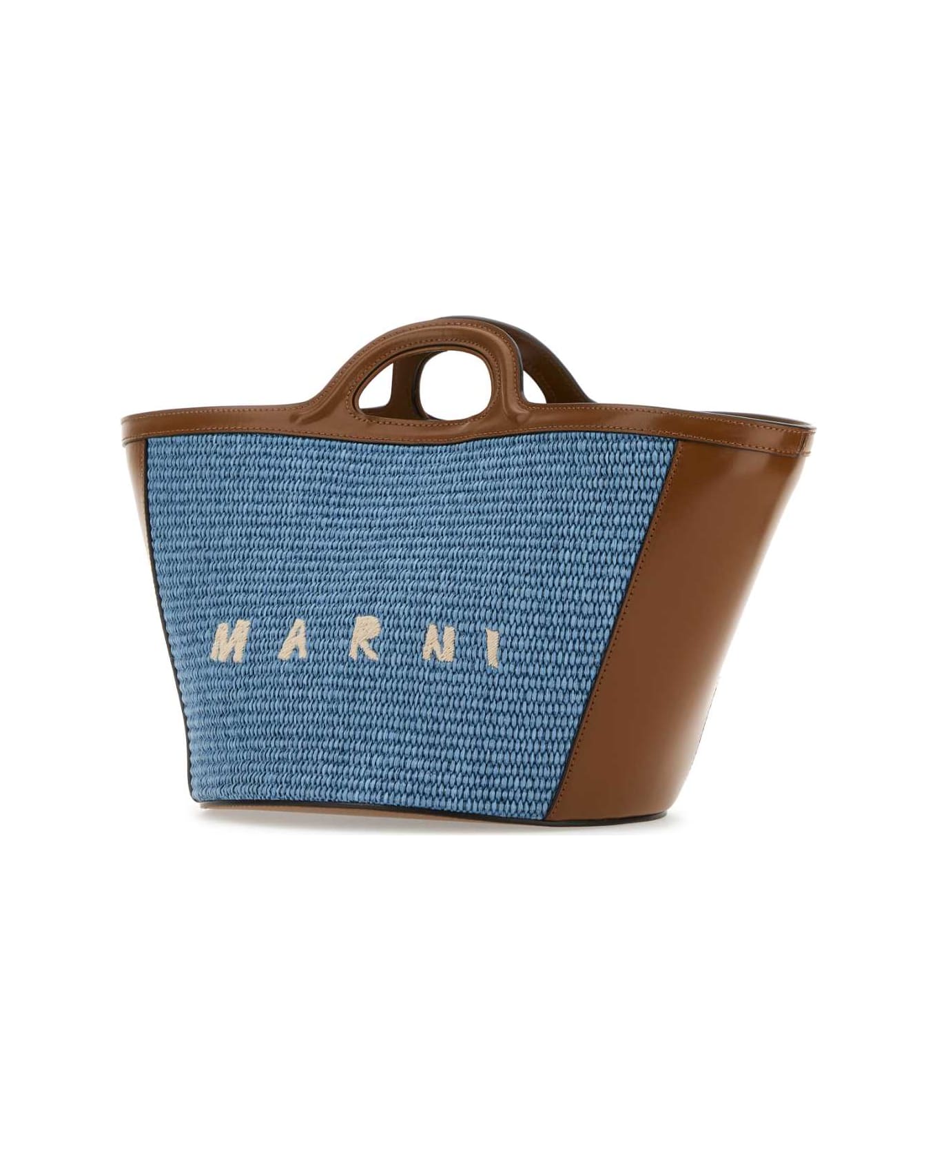 Marni Multicolor Leather And Raffia Small Tropicalia Summer Handbag - ZO751 トートバッグ