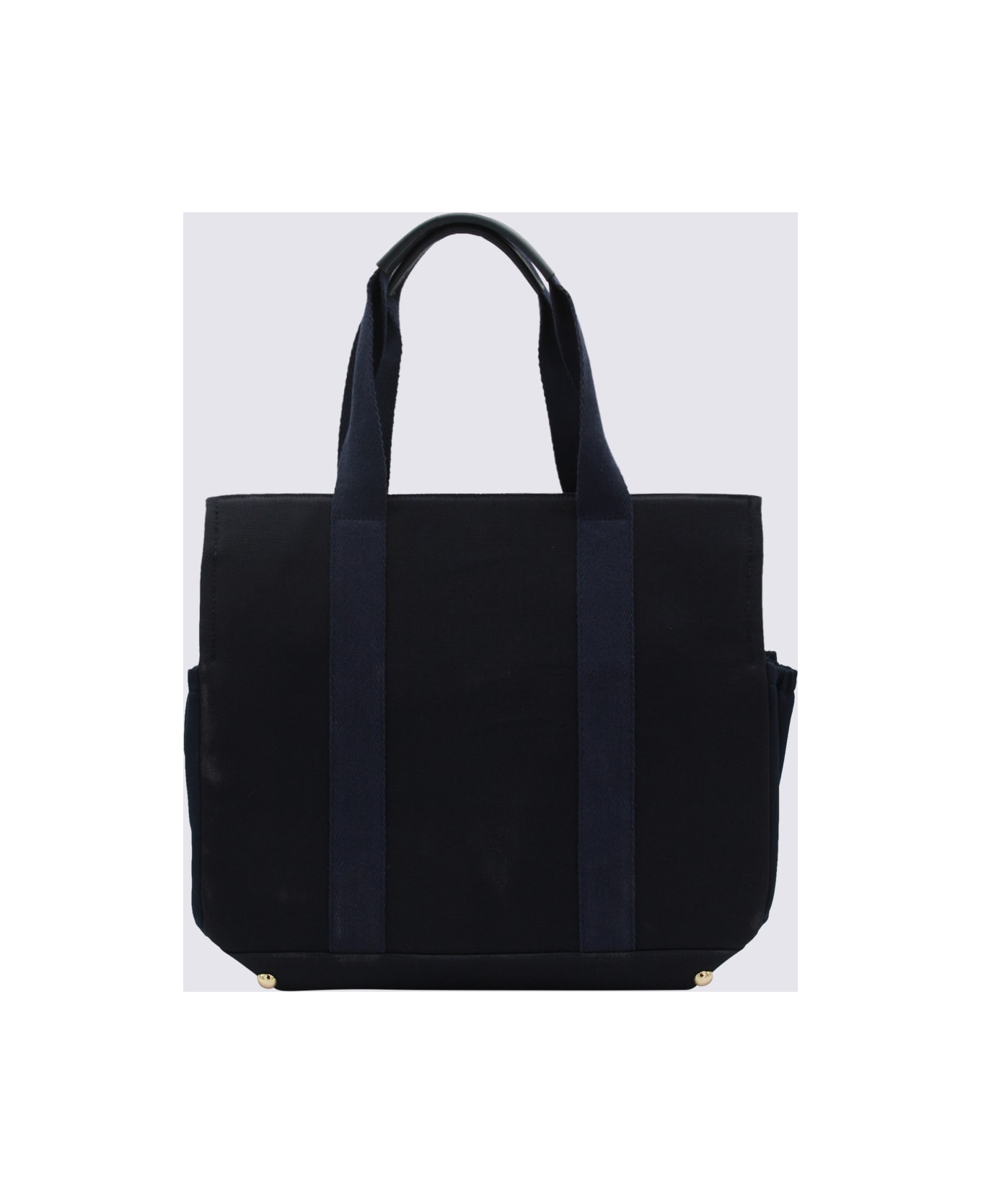 Chloé Dark Blue Cotton Totes - Marine