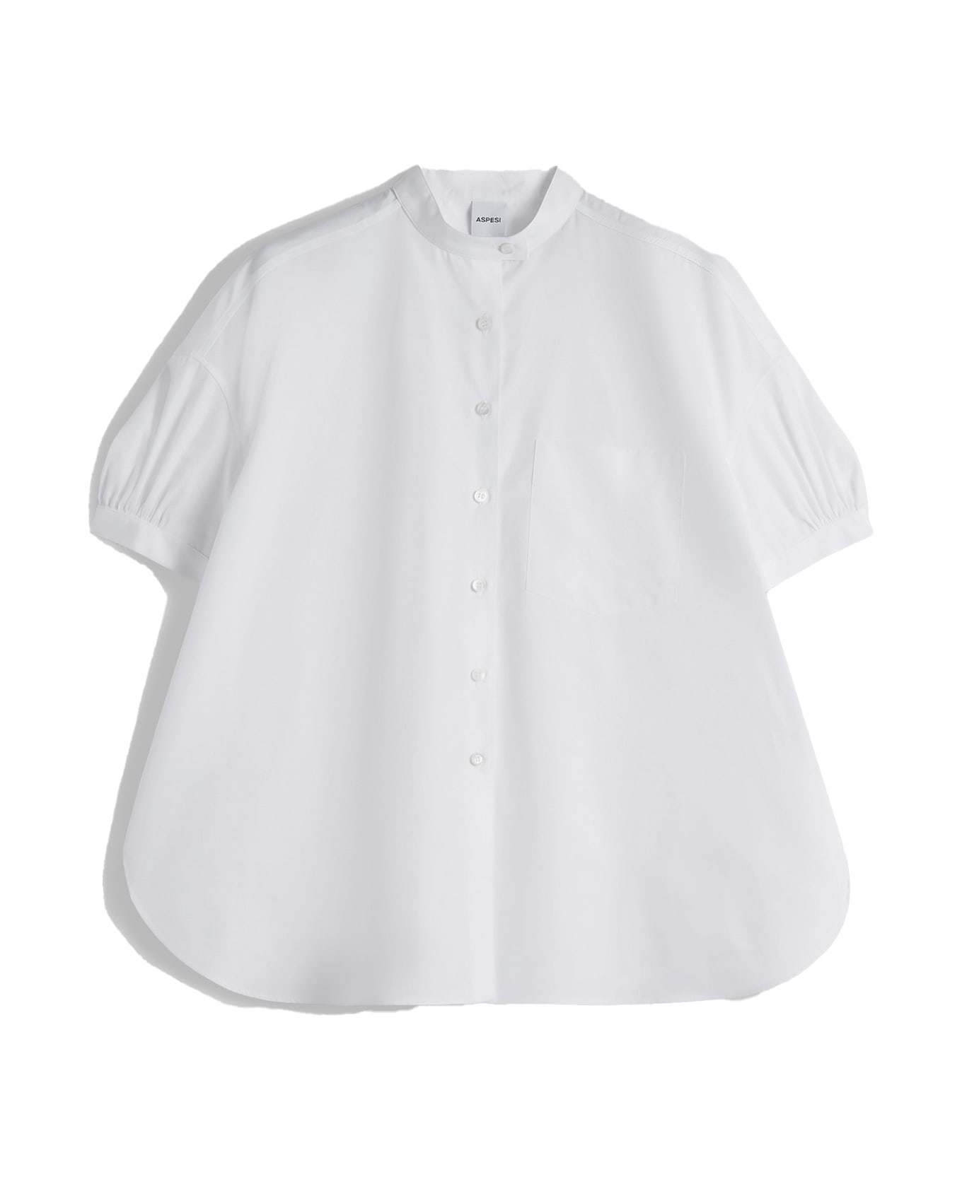 Aspesi White Shirt With Short Sleeves - BIANCO シャツ