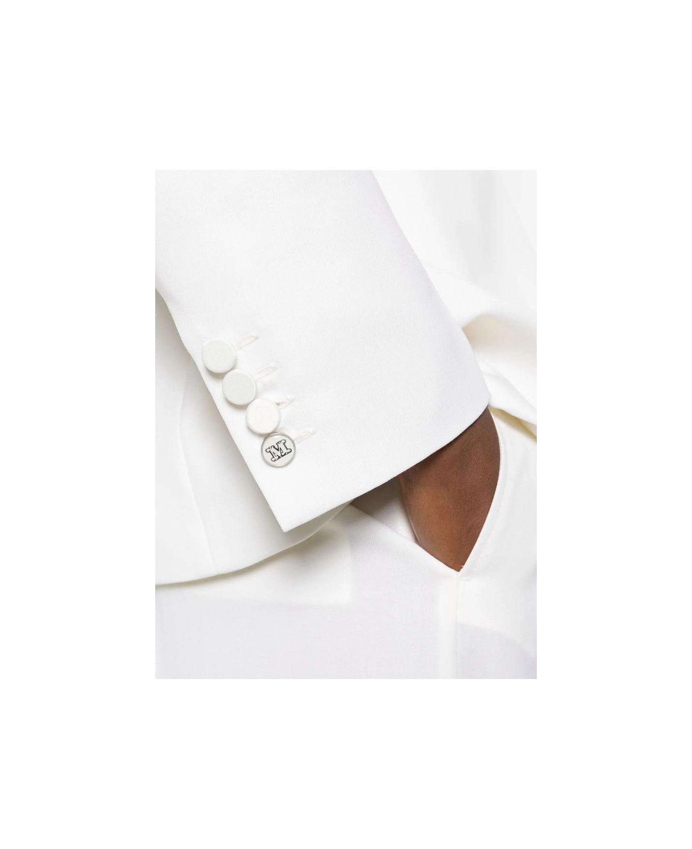 Max Mara Pianoforte Jacket - WHITE