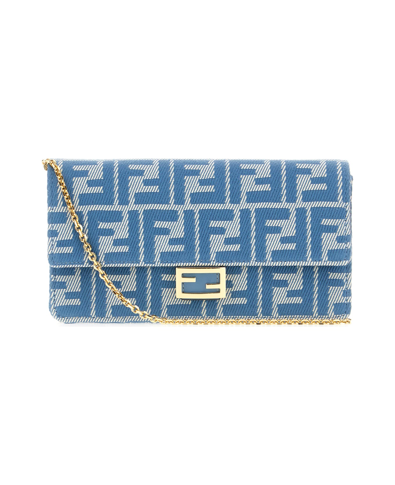 Embroidered Jacquard Baguette Wallet
