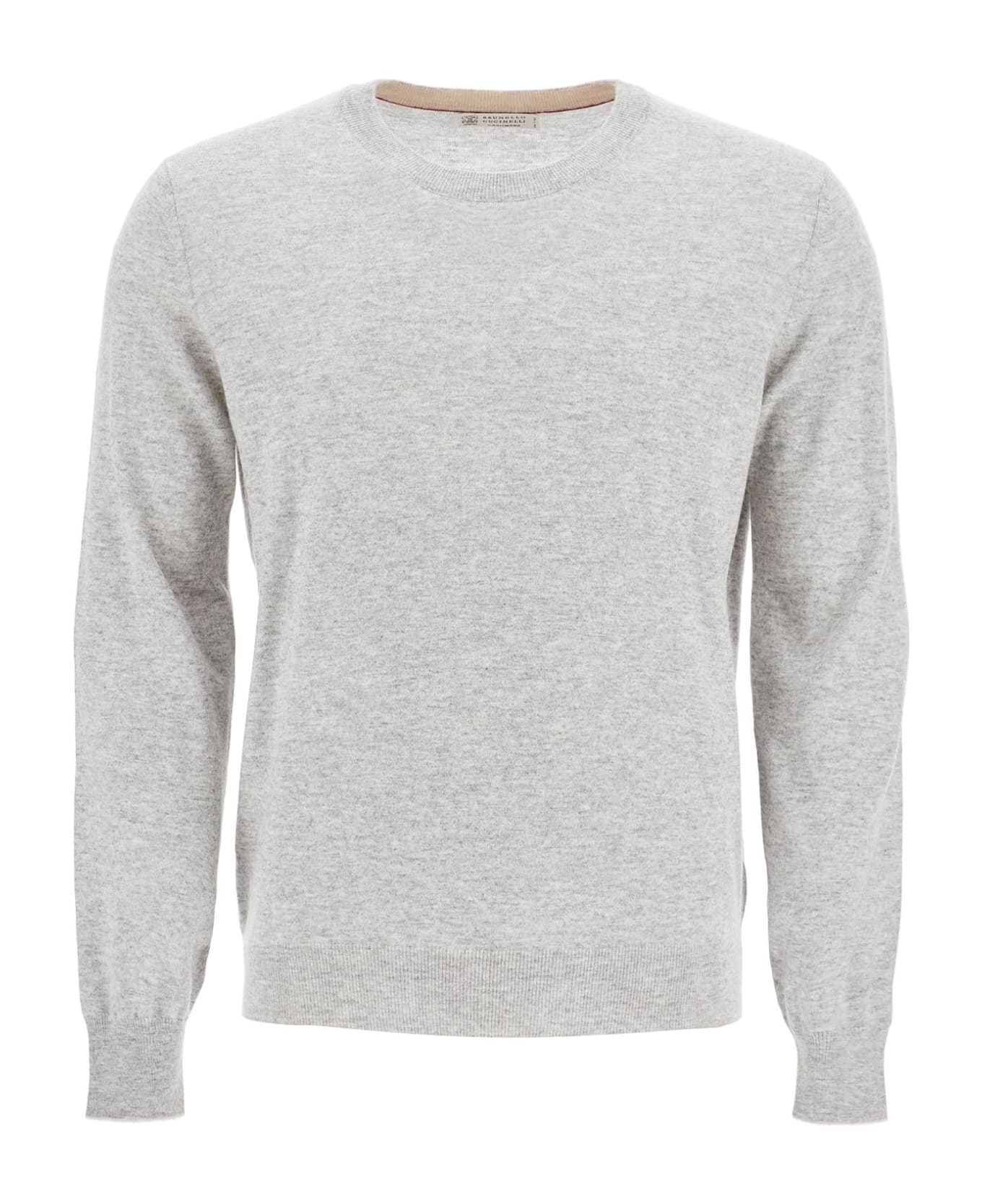 Brunello Cucinelli Cashmere Pullover For A Stylish - Grey