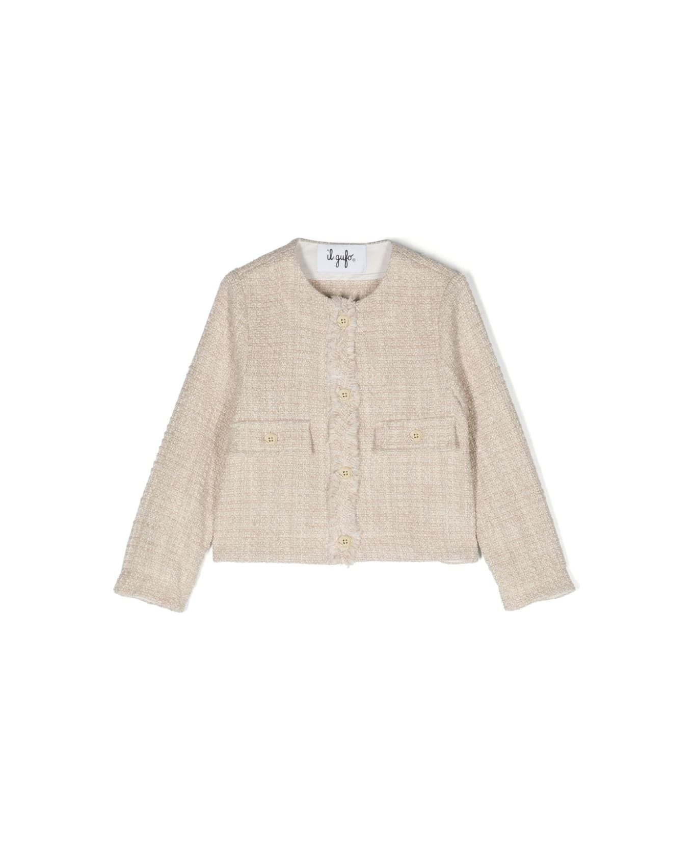 Il Gufo Giacca In Tweed - Cream