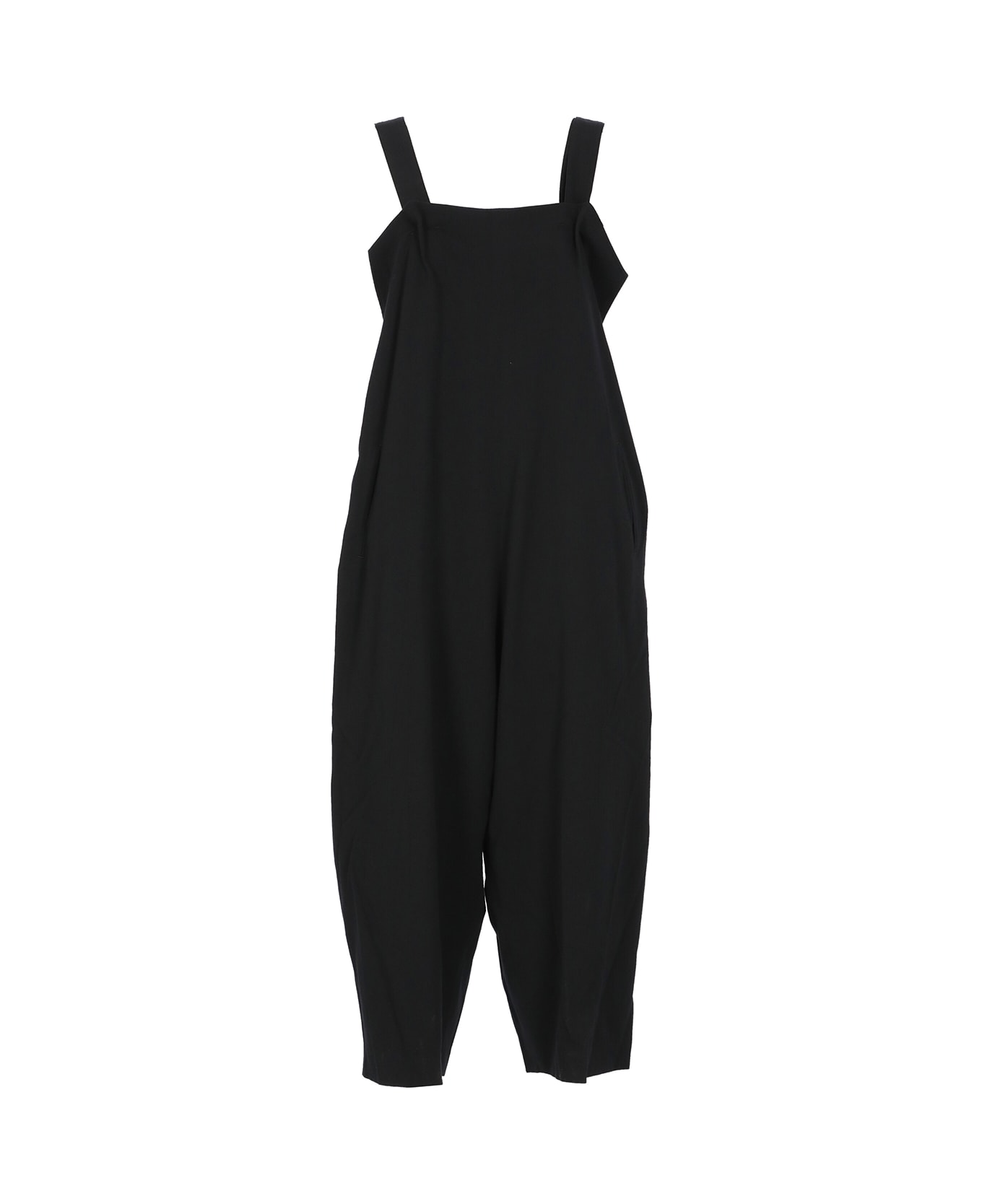 Yohji Yamamoto Wool Overalls - Black