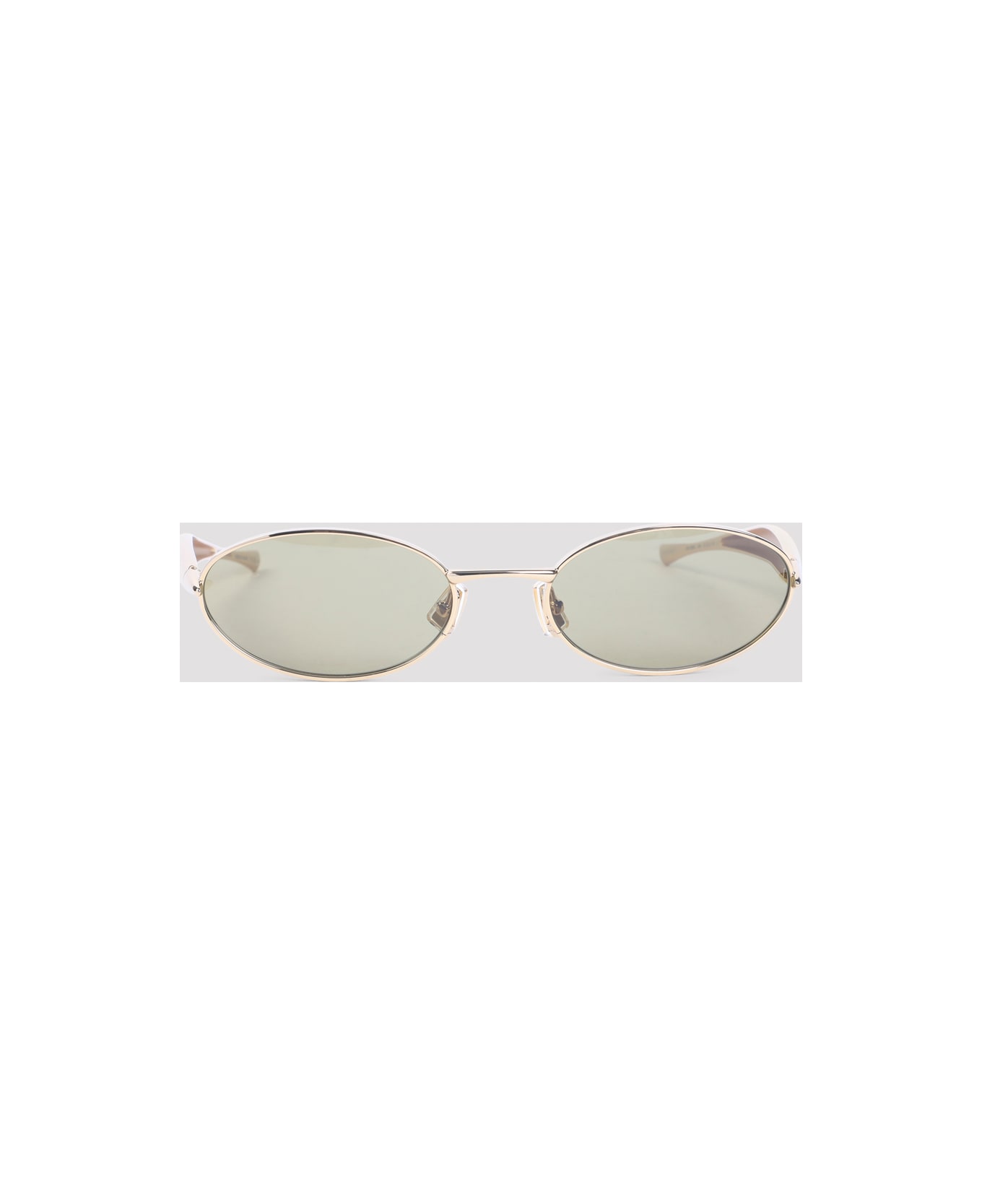 Bottega Veneta Metal Sunglasses - Gold Gold Green
