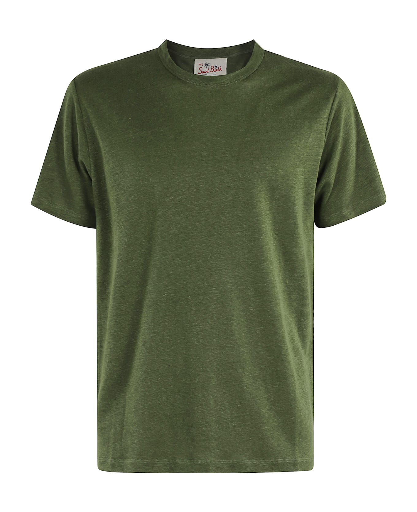 MC2 Saint Barth Linen Tshirt - Military
