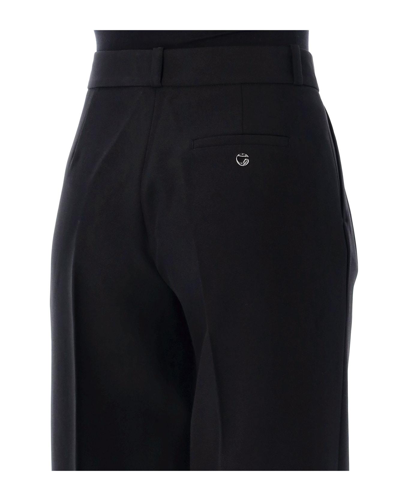 Coperni Wide Leg Tailored Pant - BLACK