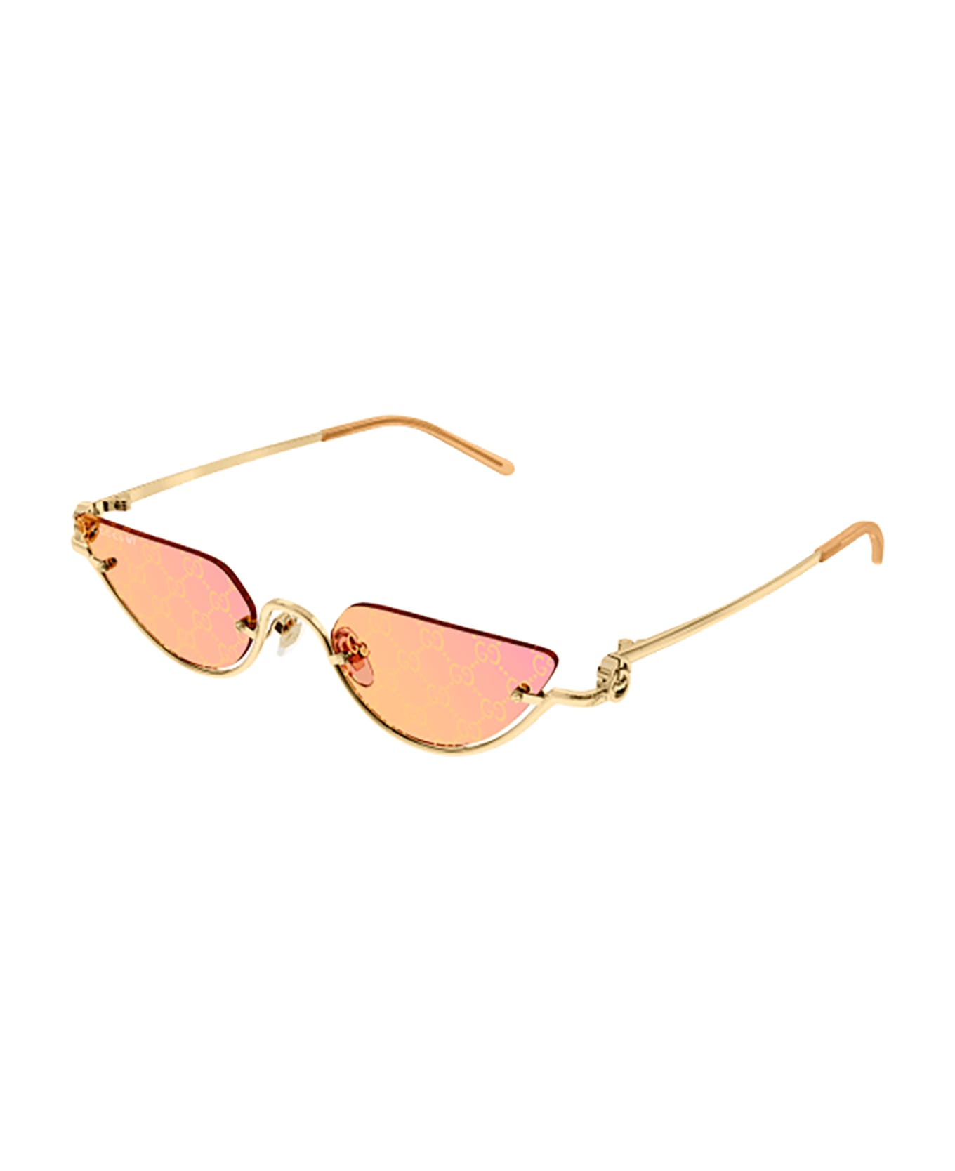 Gucci Eyewear GG1603S Sunglasses - Gold Gold Yellow サングラス