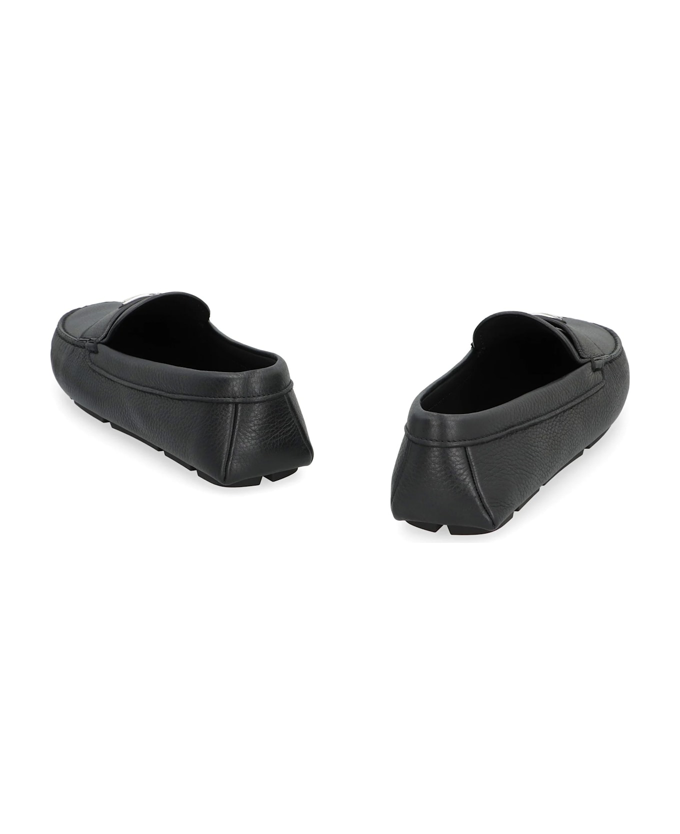 Prada Drive Leather Loafers - Black