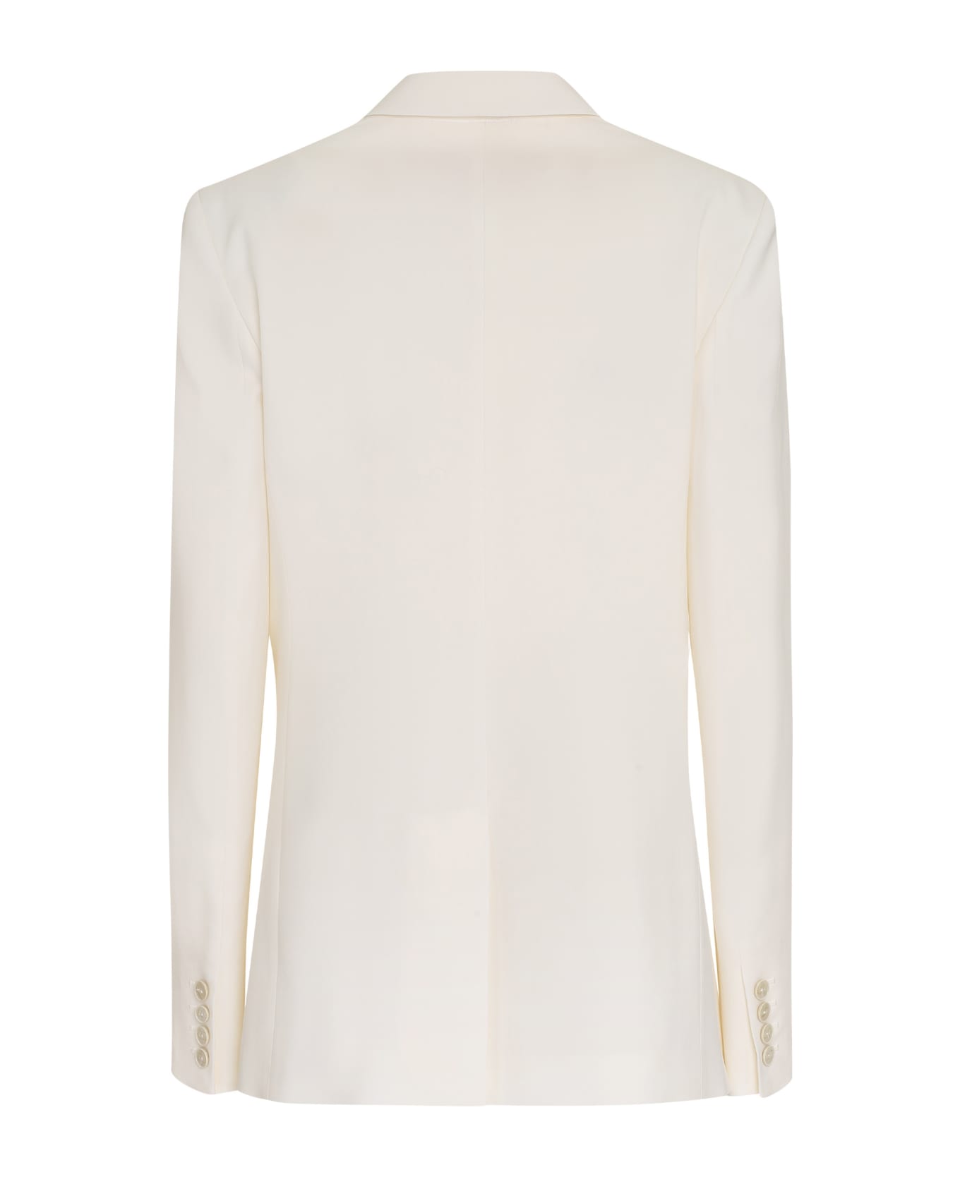 Valentino Double-breasted Wool Blazer - Ivory