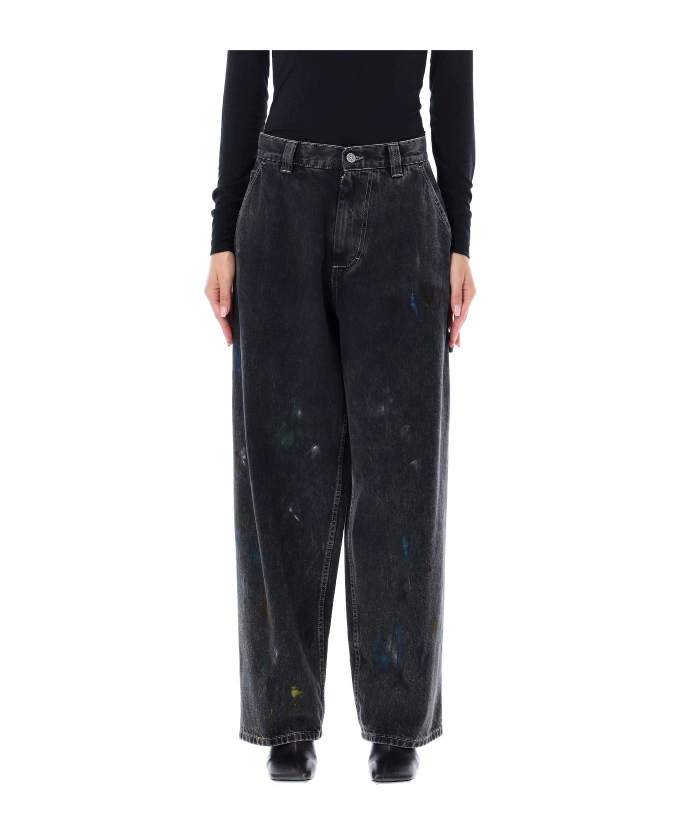 Maison Margiela Wide Leg Denim - BLACK