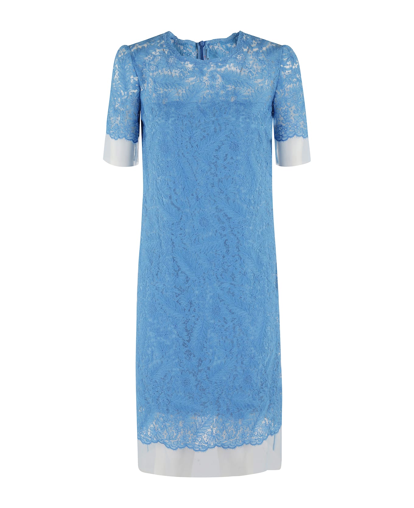 Ermanno Scervino Blue Lace Dress - CAMPANULA