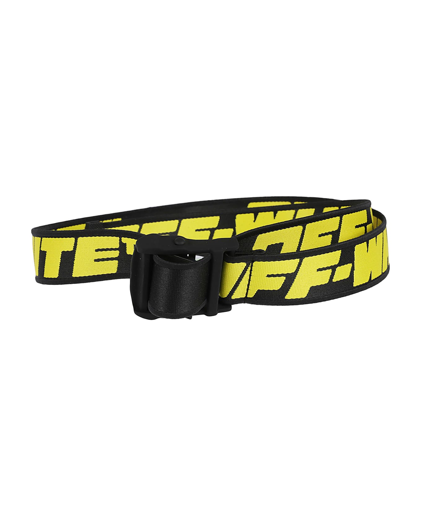 Off-White Industrial Tape Belt - Black/Yellow