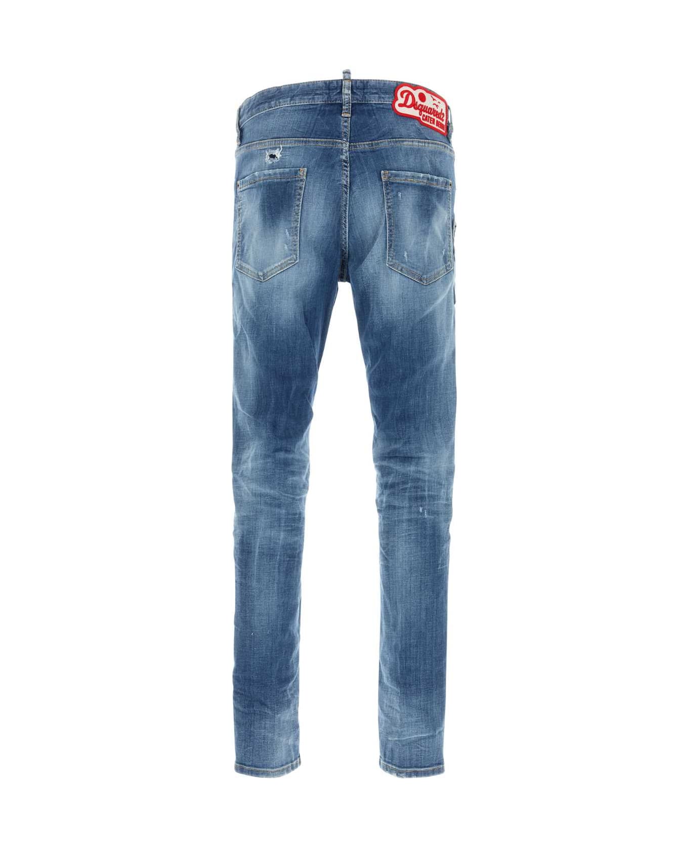 Dsquared2 Stretch Denim Cool Guy Jeans - NAVYBLUE