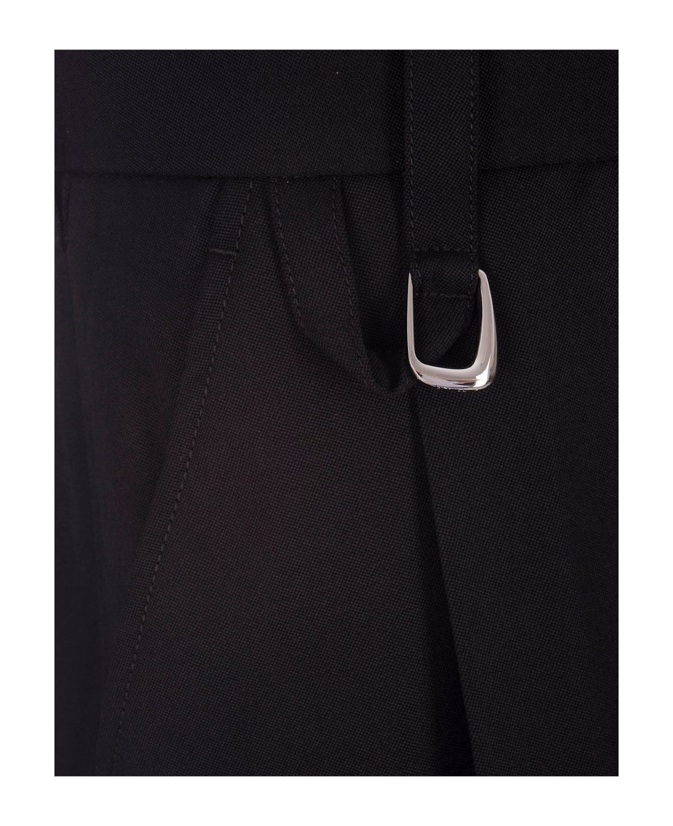 Jacquemus Wide Tailored Bermuda Shorts - Black