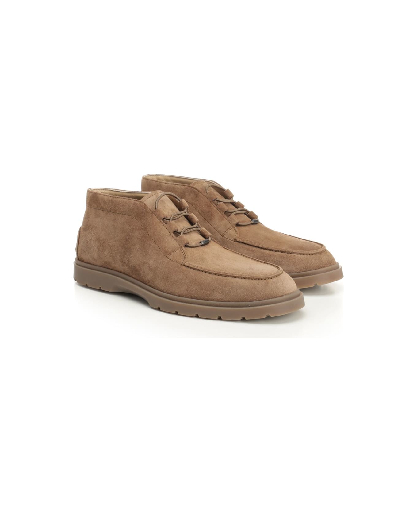 Tod
s Suede Ankle Boot - BROWN
