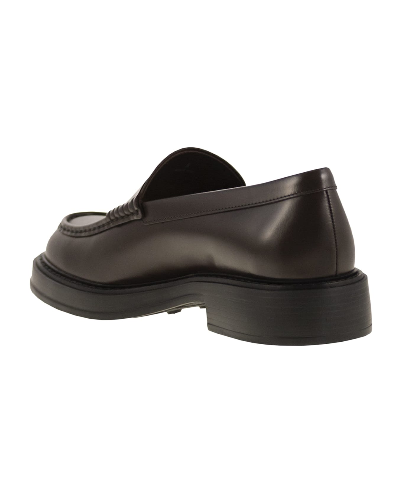 Tod's Leather Loafer - Dark Brown