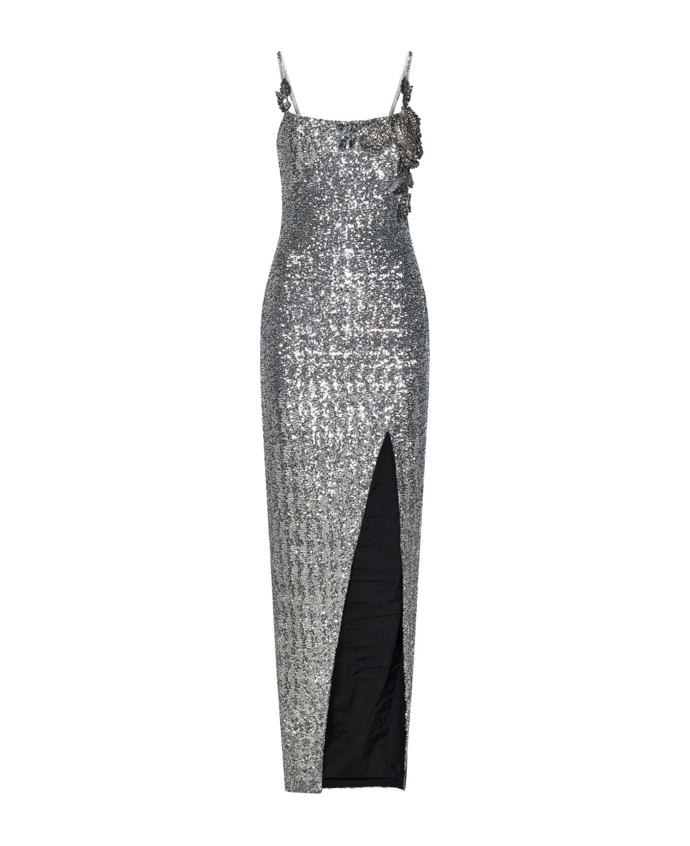 Balmain Long Dress - Silver