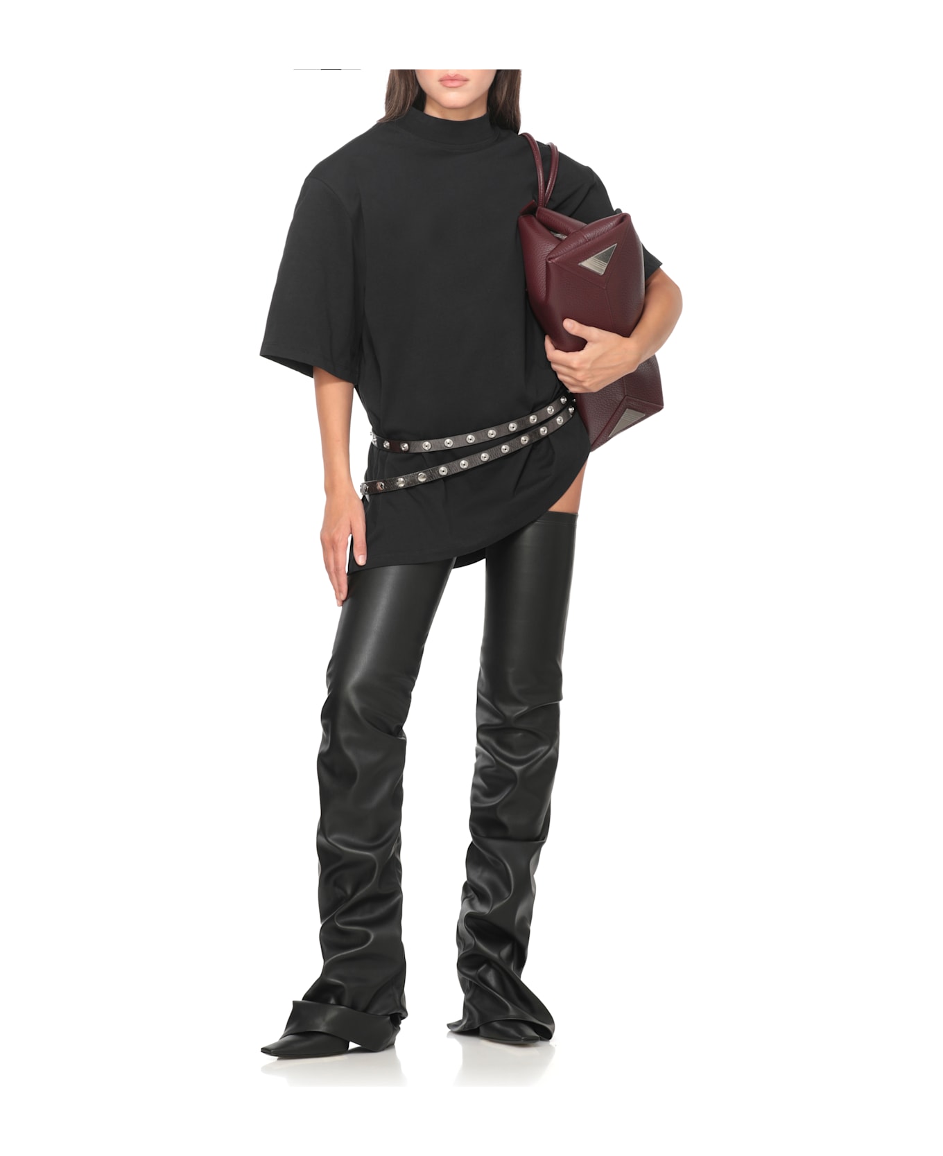 The Attico Cotton T-shirt - Black Tシャツ