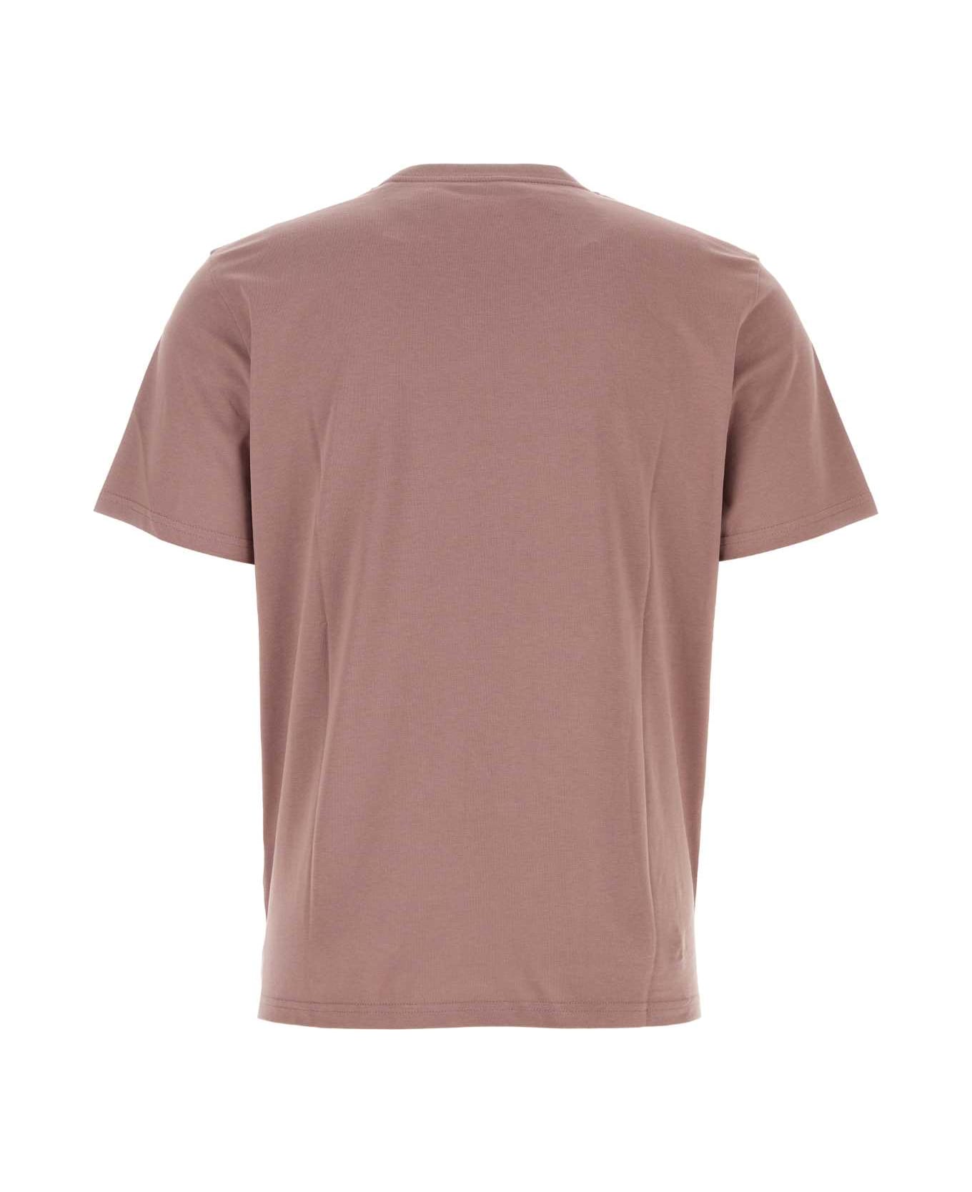Carhartt Antiqued Pink Cotton S/s Pocket T-shirt - SABLEBLK