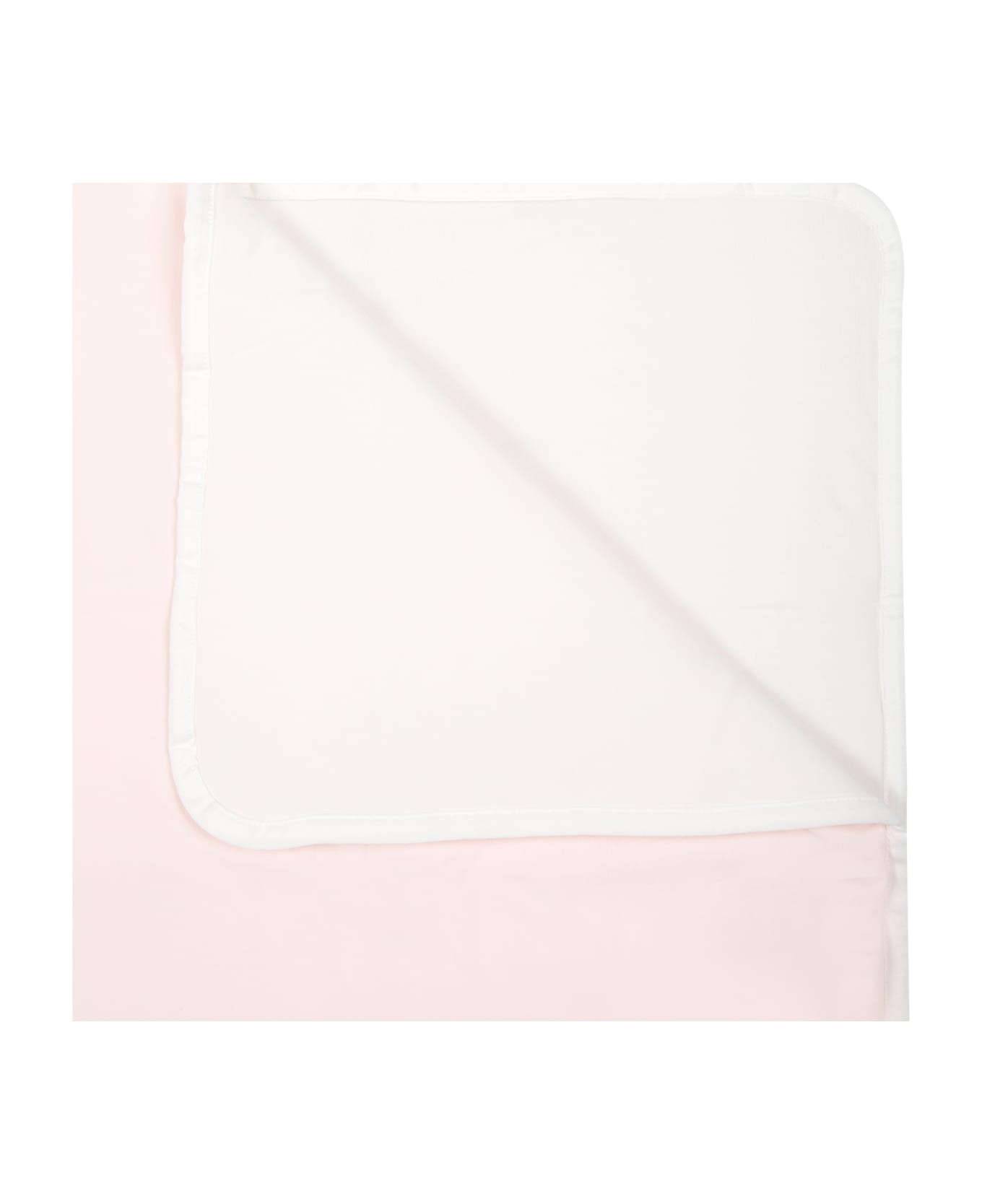 Fendi Pink Blanket For Baby Girl With Fendi Emblem - Pink