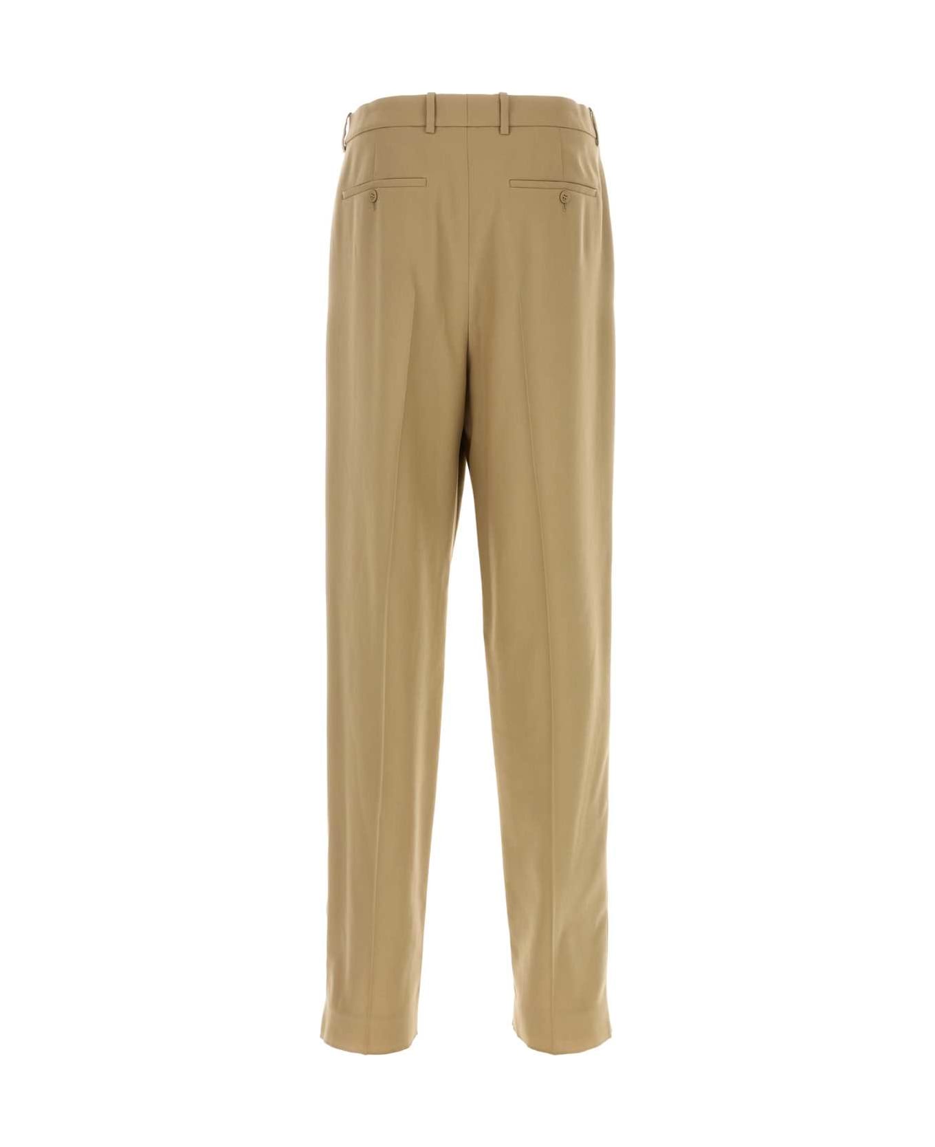 Saint Laurent Beige Gabardine Pant - GINGEMBRE