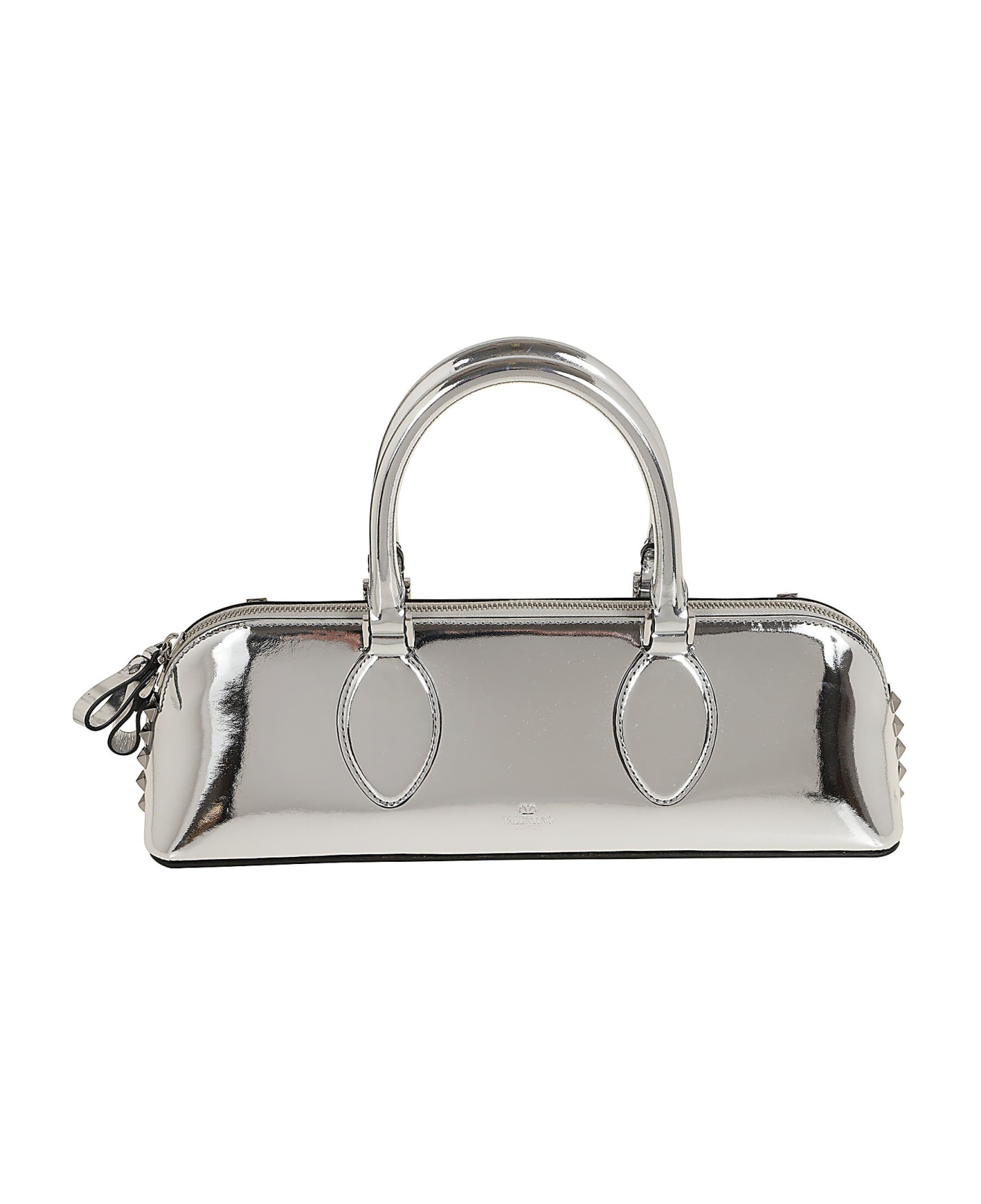 Valentino Garavani E/w Double Handle Bag - Silver