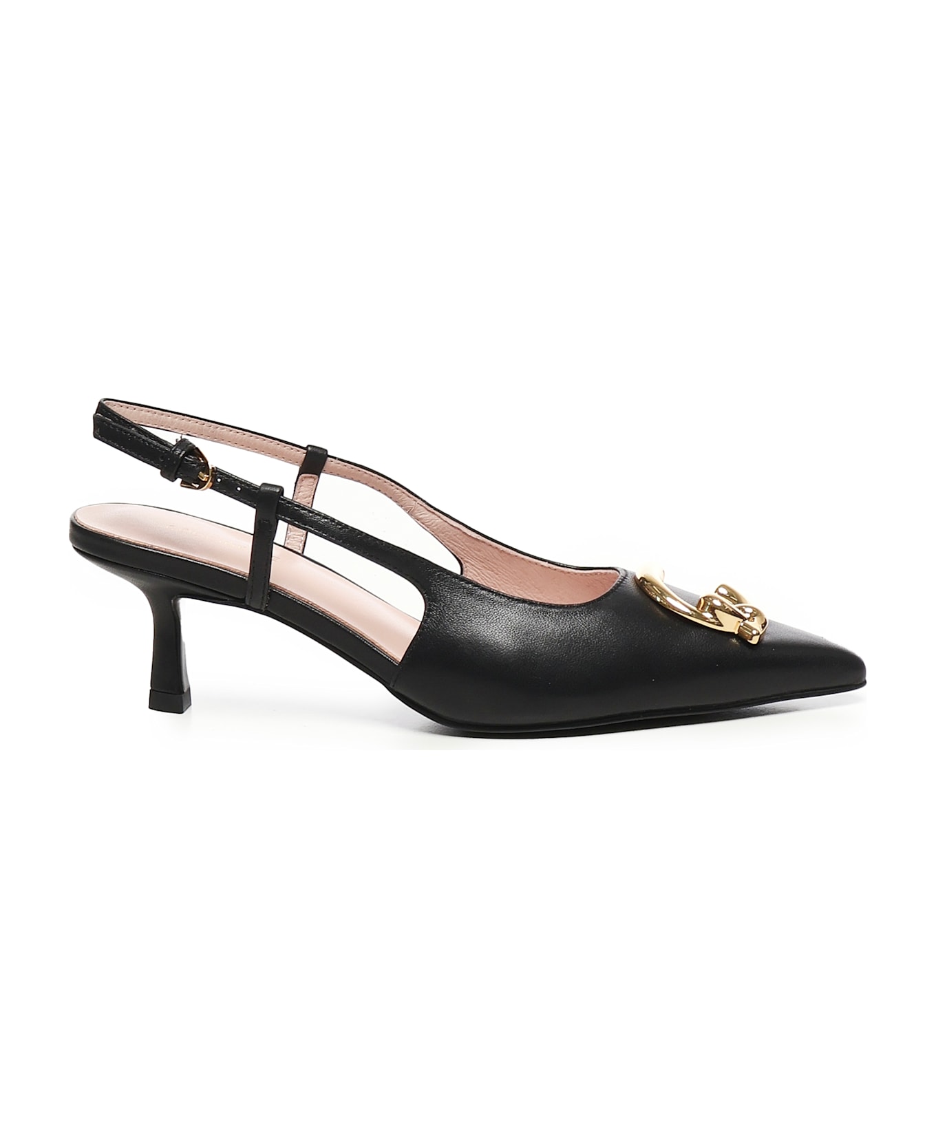 Coccinelle C-me Smooth Slingbacks - Black