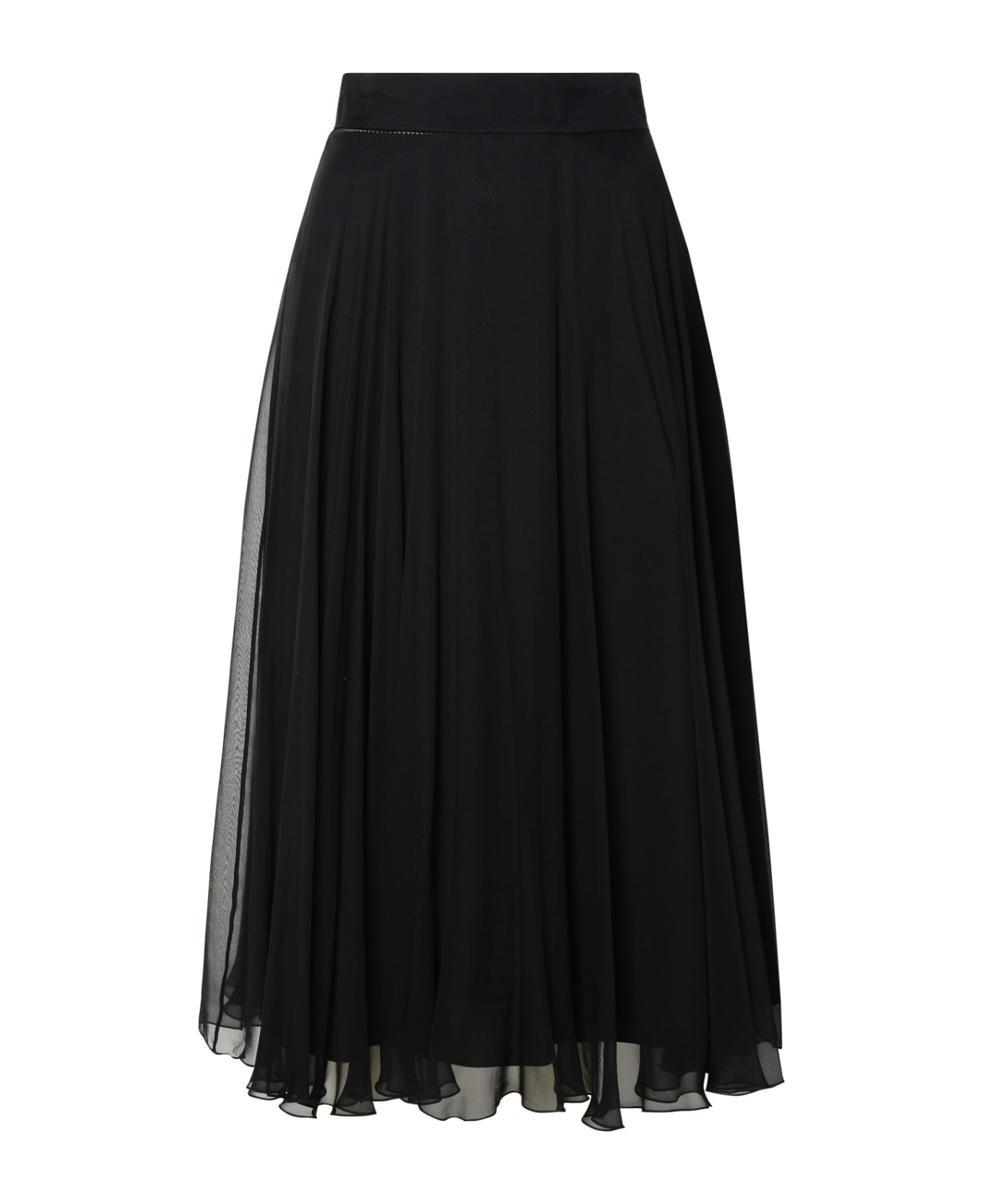 Dolce & Gabbana Black Silk Skirt - Nero