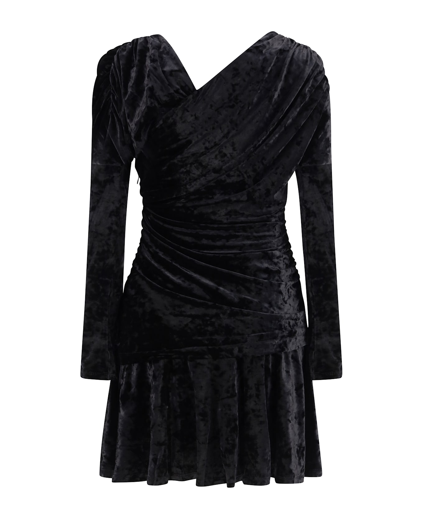 Ganni Ruched Mini Dress