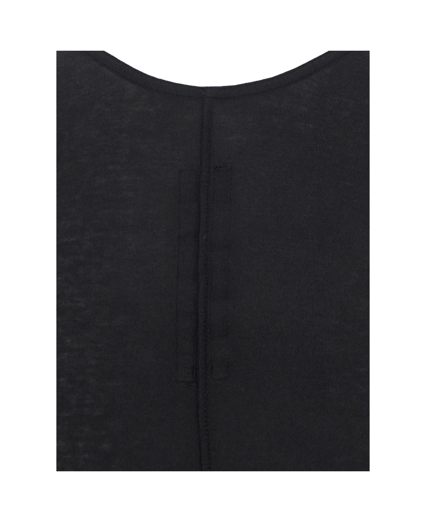 DRKSHDW Black Racerback Top With Oversize Band In Cotton Man - Black