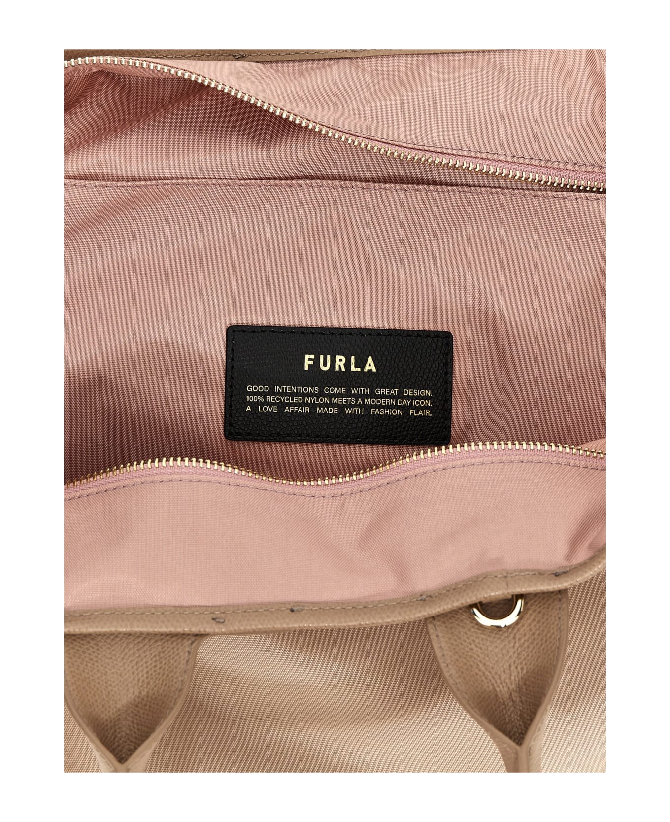 Furla 'piuma L' Shopping Bag - Beige