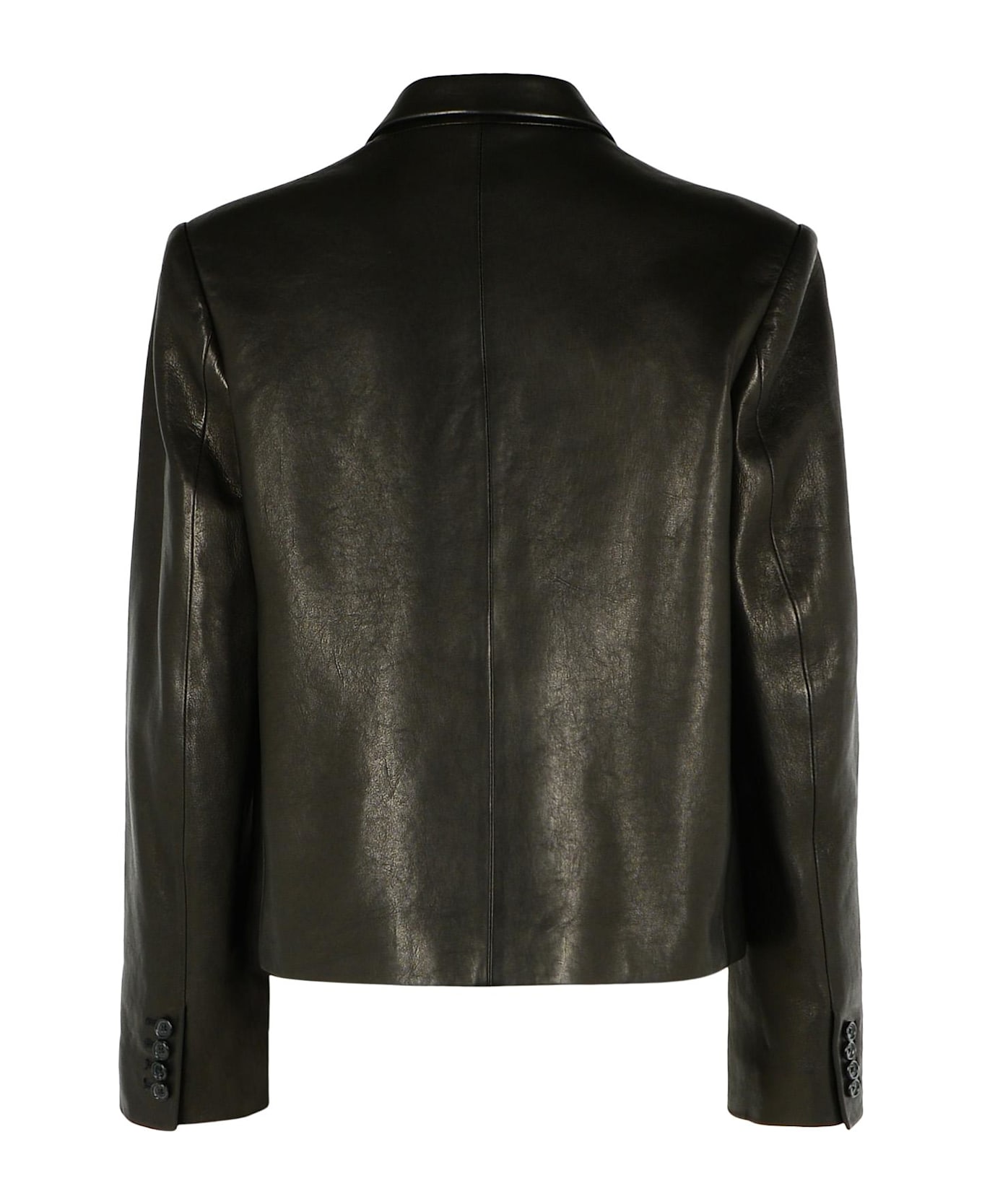 Khaite 
tanni
 Black Leather Jacket - Black