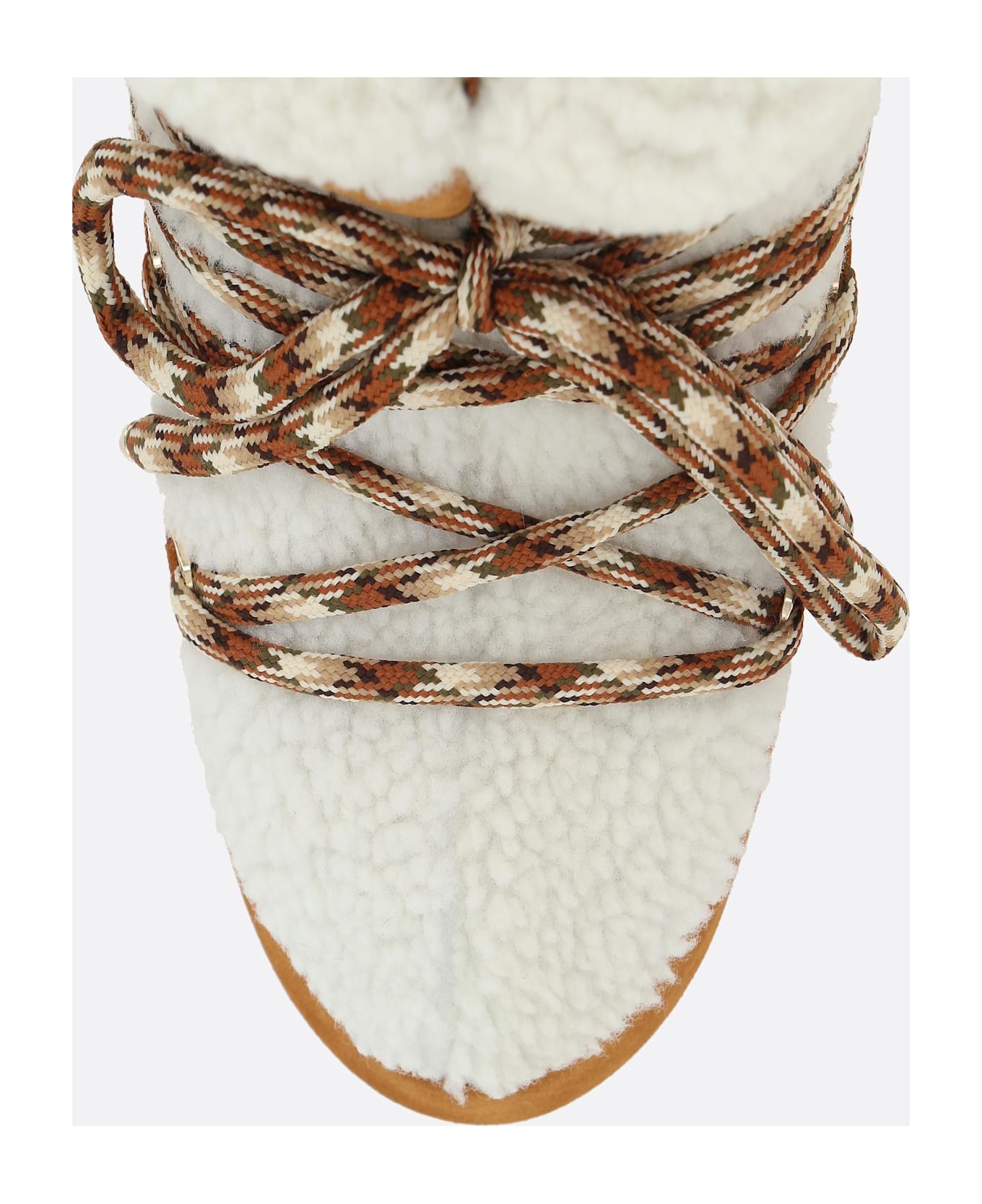 Moon Boot Mb Icon Low Suede And Shearling Snow Boots - Whisky/ off white