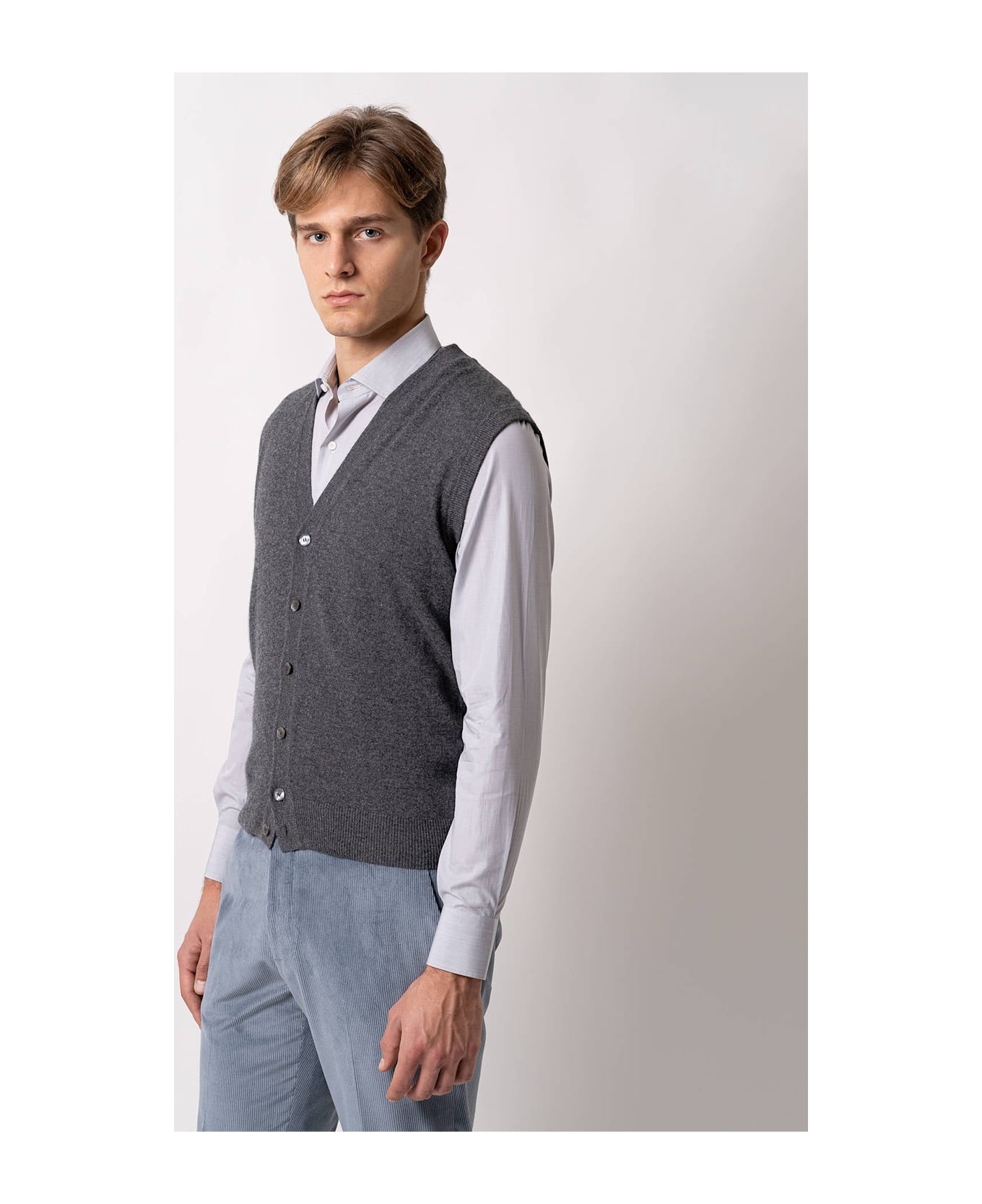 Larusmiani Gilet Solden Sweater - Grey