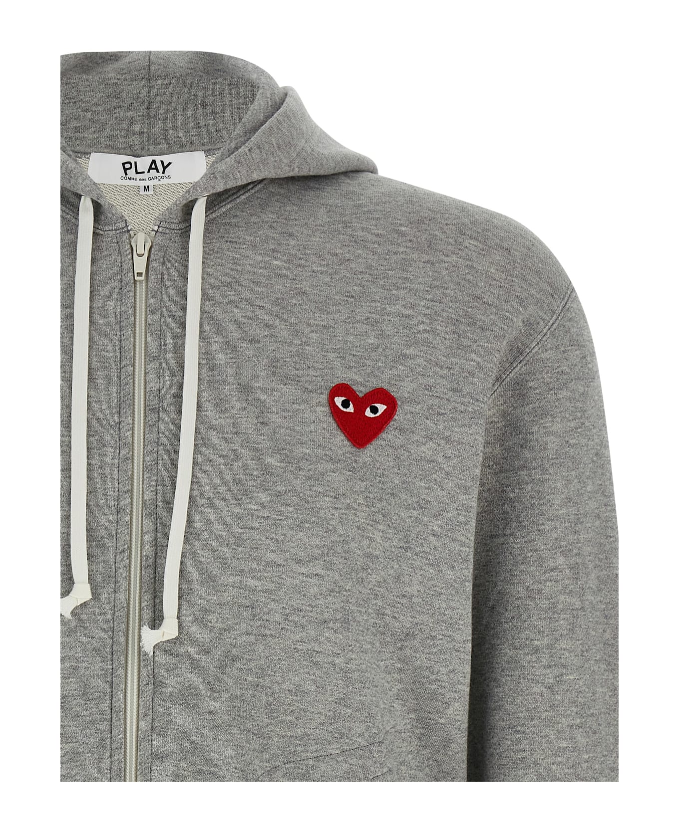 Comme des Garçons Play 
heart
 Hoodie - Gray